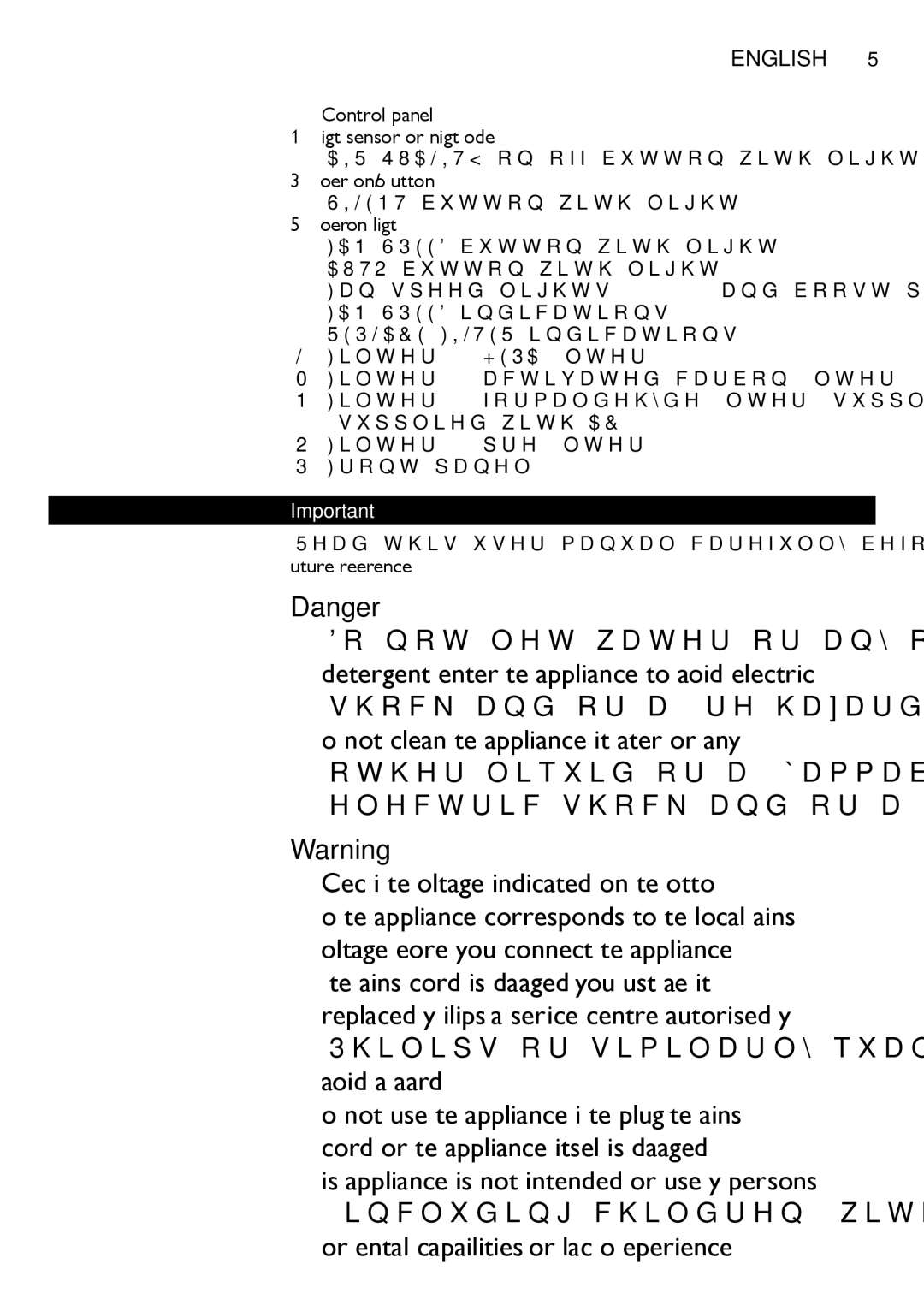 Philips AC4074, AC4072 user manual English 