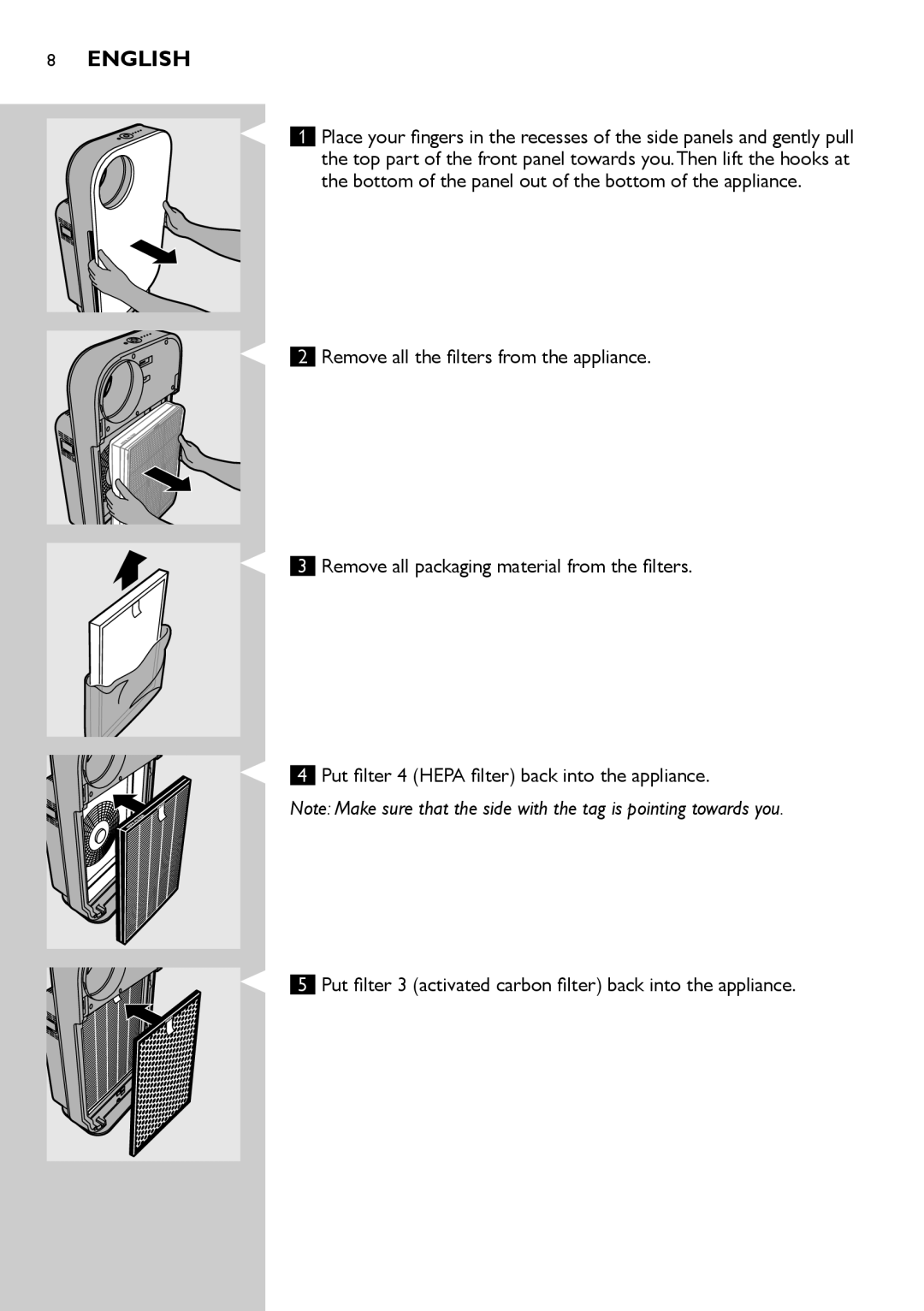 Philips AC4072, AC4074 user manual English 