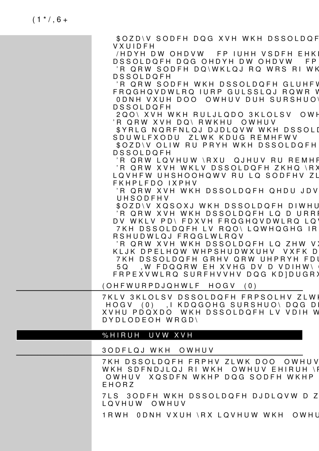 Philips AC4072 user manual Electromagnetic fields EMF, Before first use, Placing the filters 