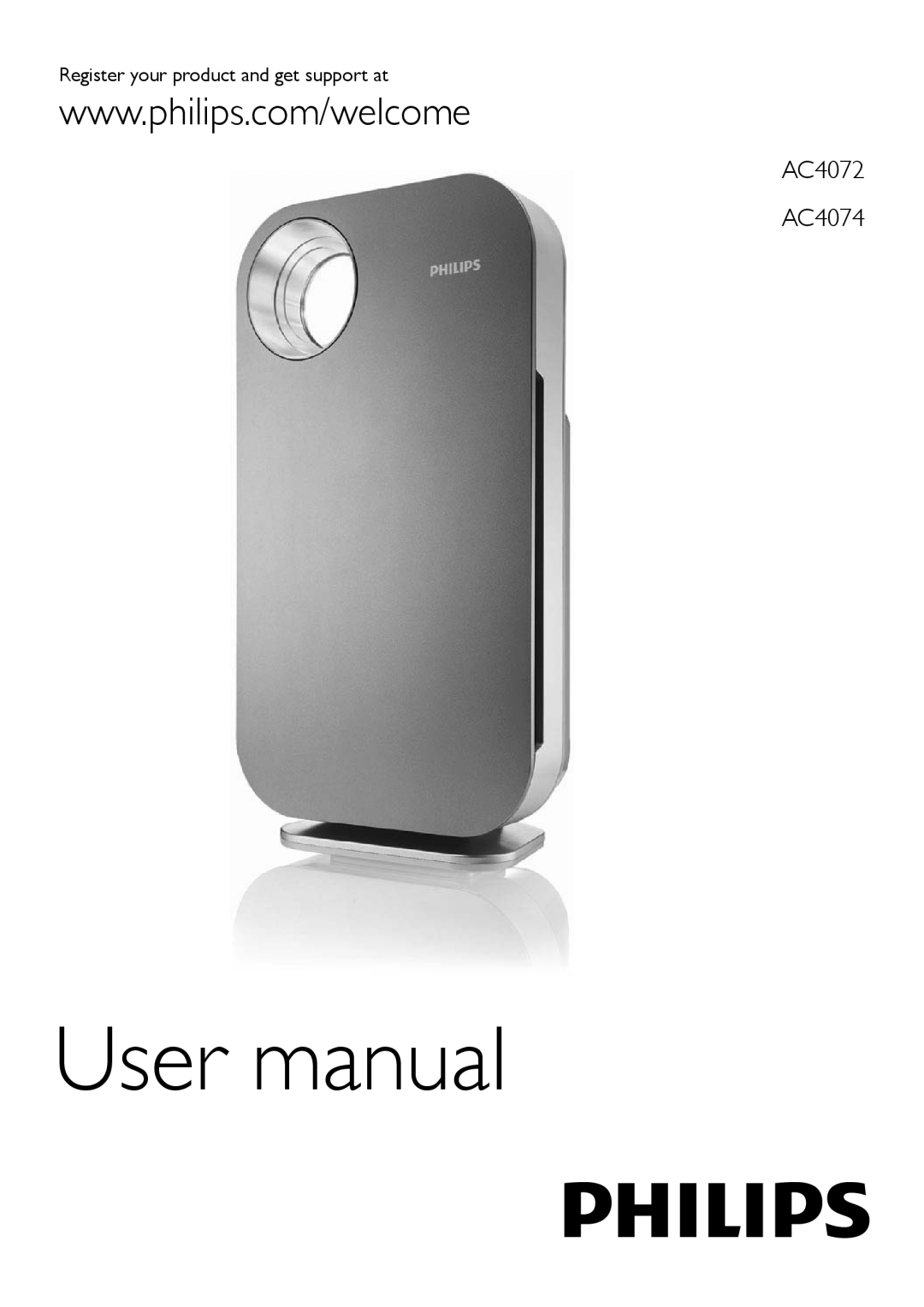 Philips user manual User manual, AC4072 AC4074 