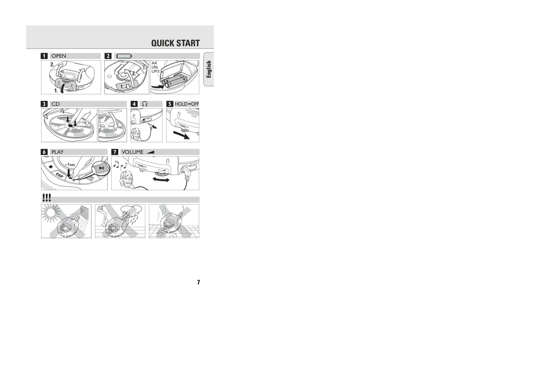 Philips ACT 7585 manual Quick Start 