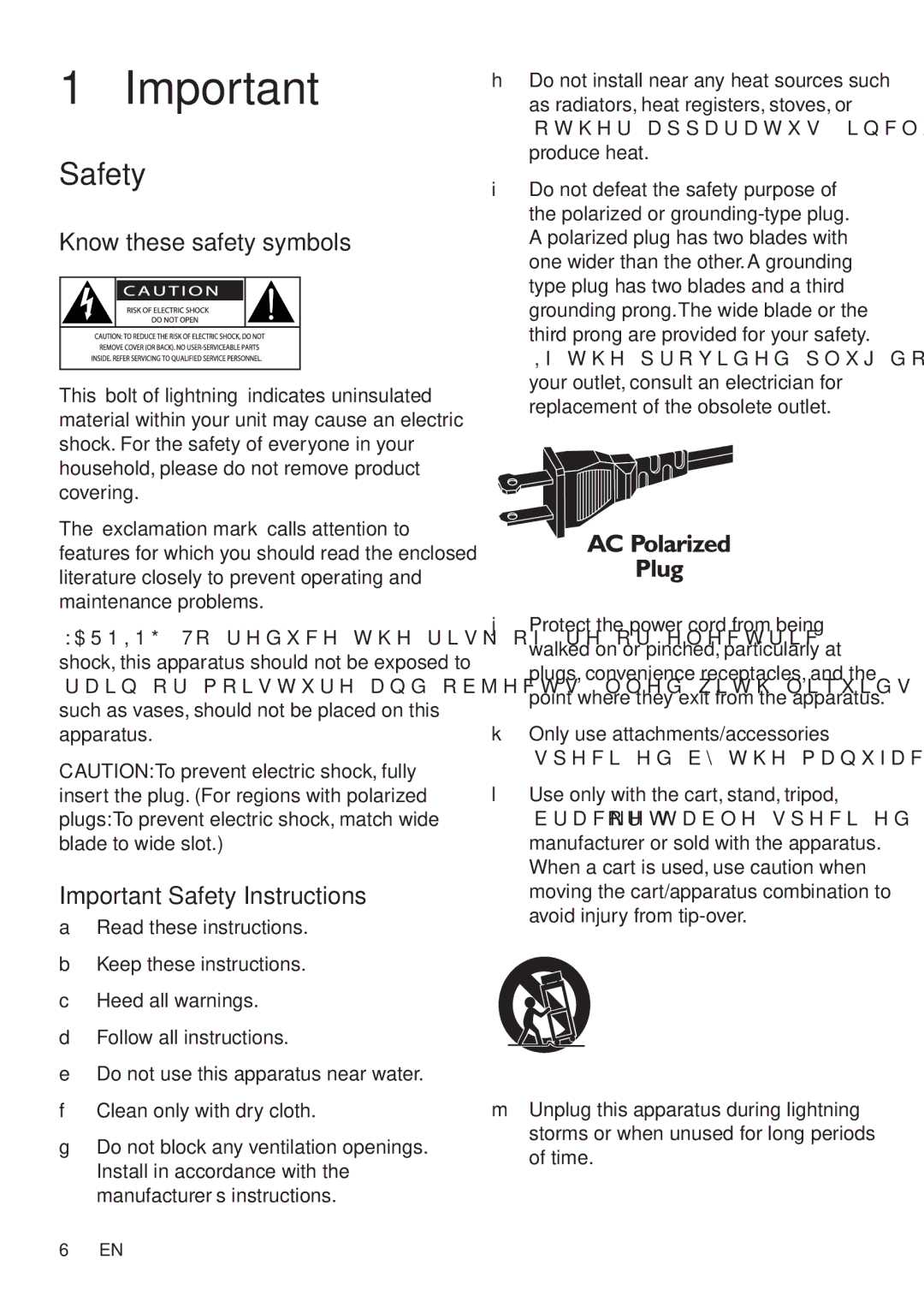 Philips AD7000W/37 user manual Know these safety symbols, Important Safety Instructions 