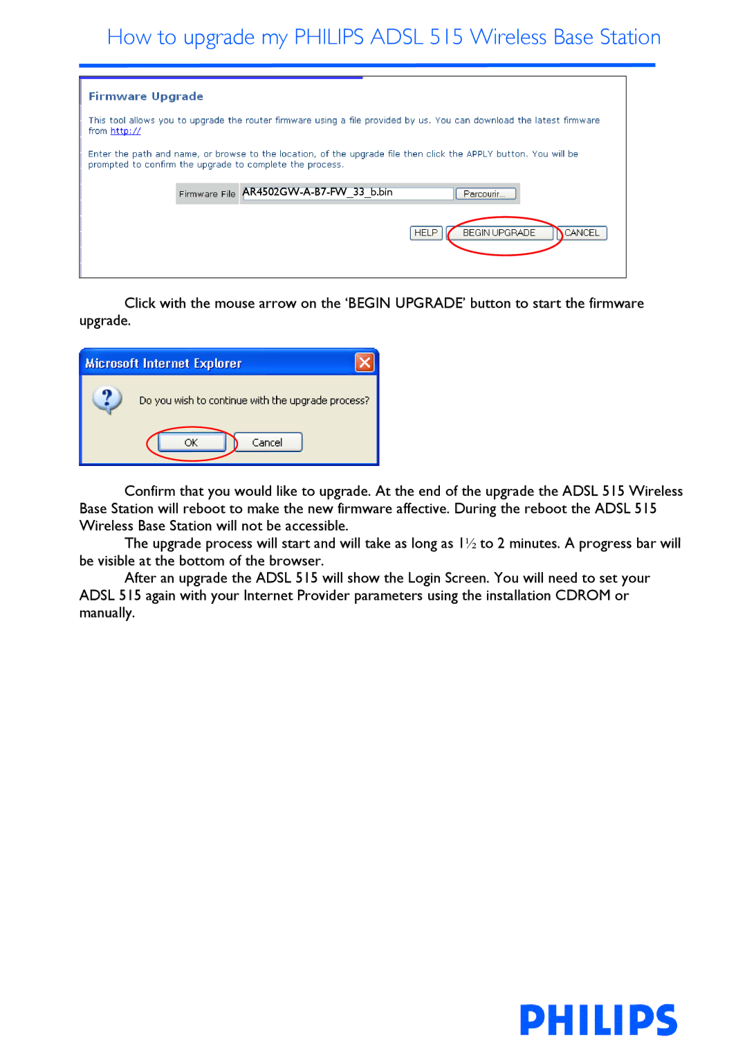 Philips ADSL 515 manual AR4502GW-A-B7-FW33b.bin 