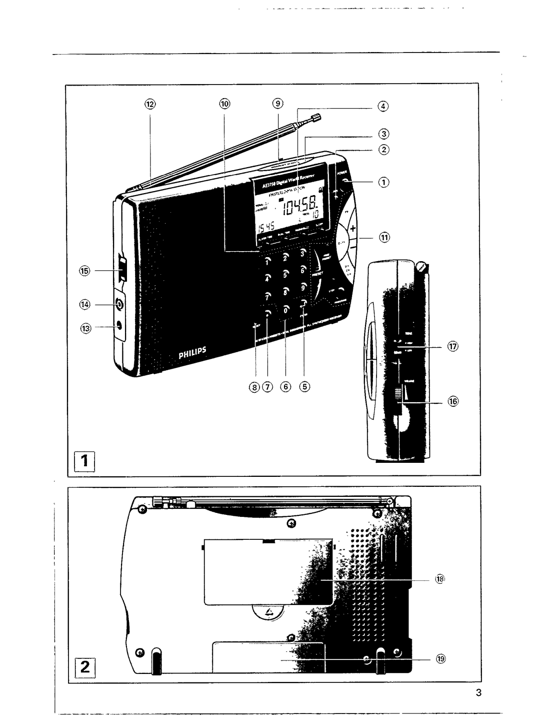 Philips AE 3750 manual 