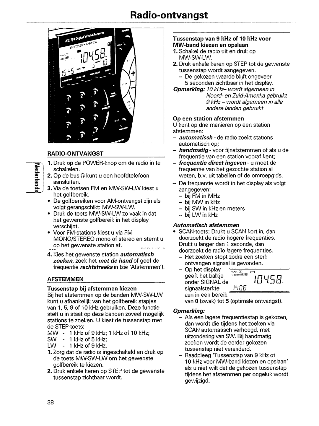 Philips AE 3750 manual 