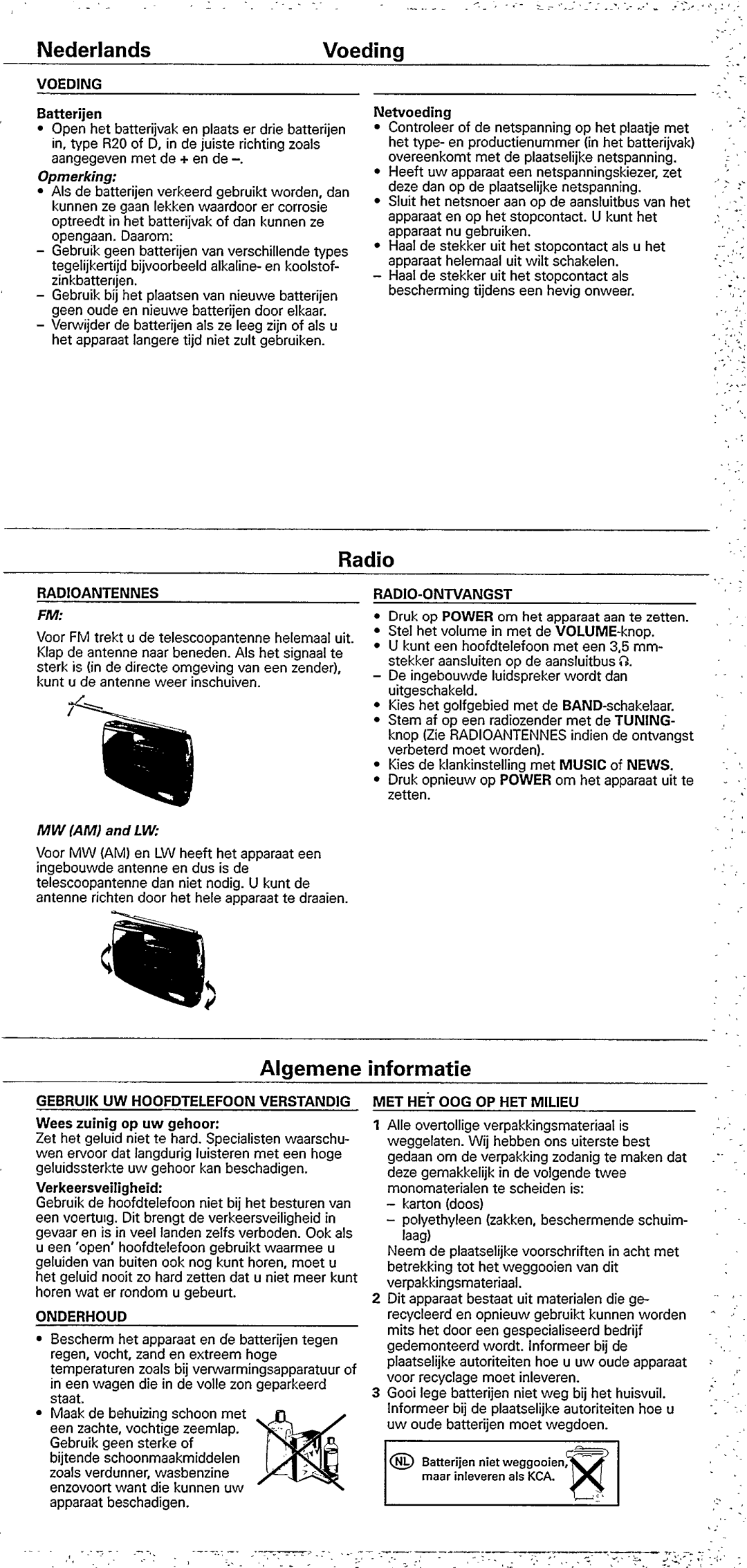 Philips AE2140/05 manual 