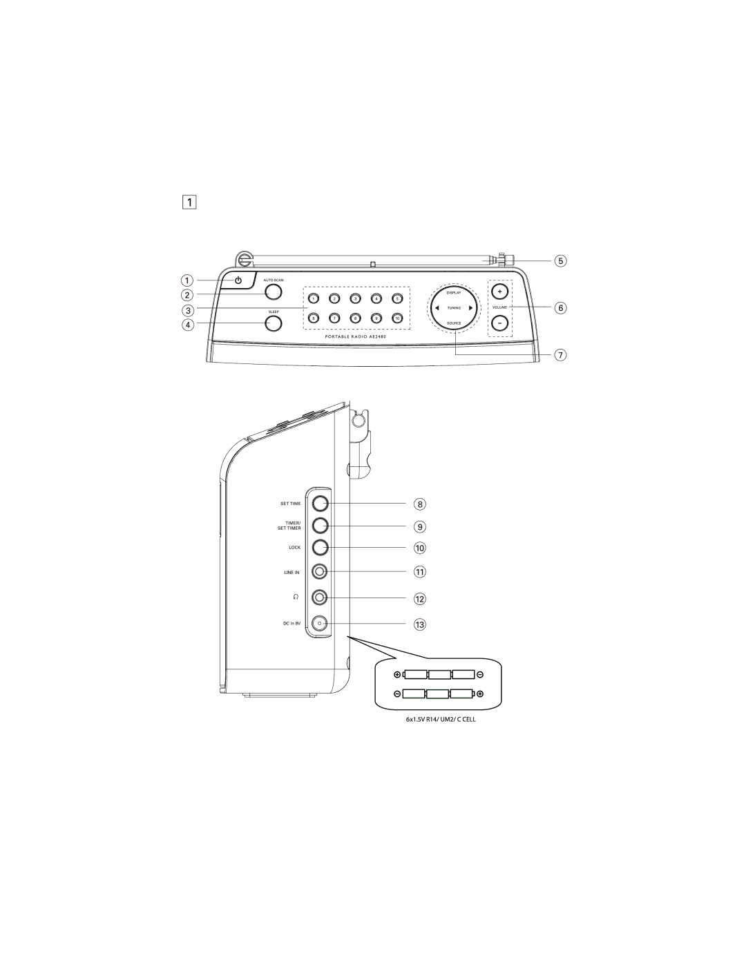 Philips AE2480 user manual 