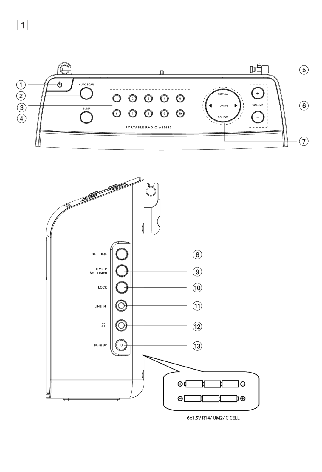 Philips AE2480 user manual 