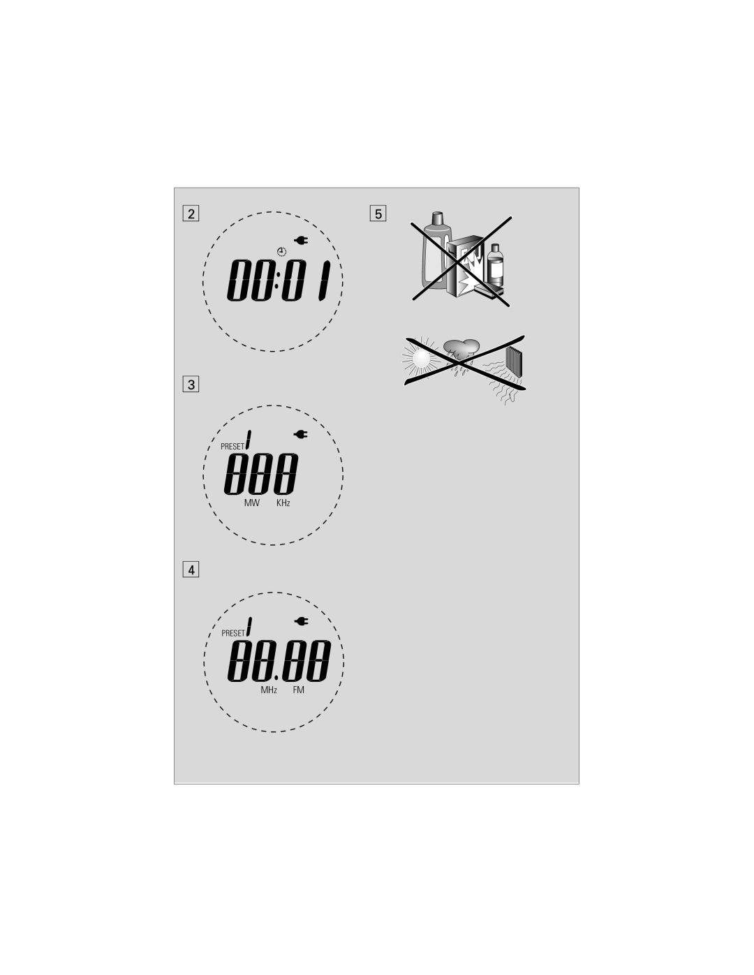 Philips AE2790 user manual MW KHz 