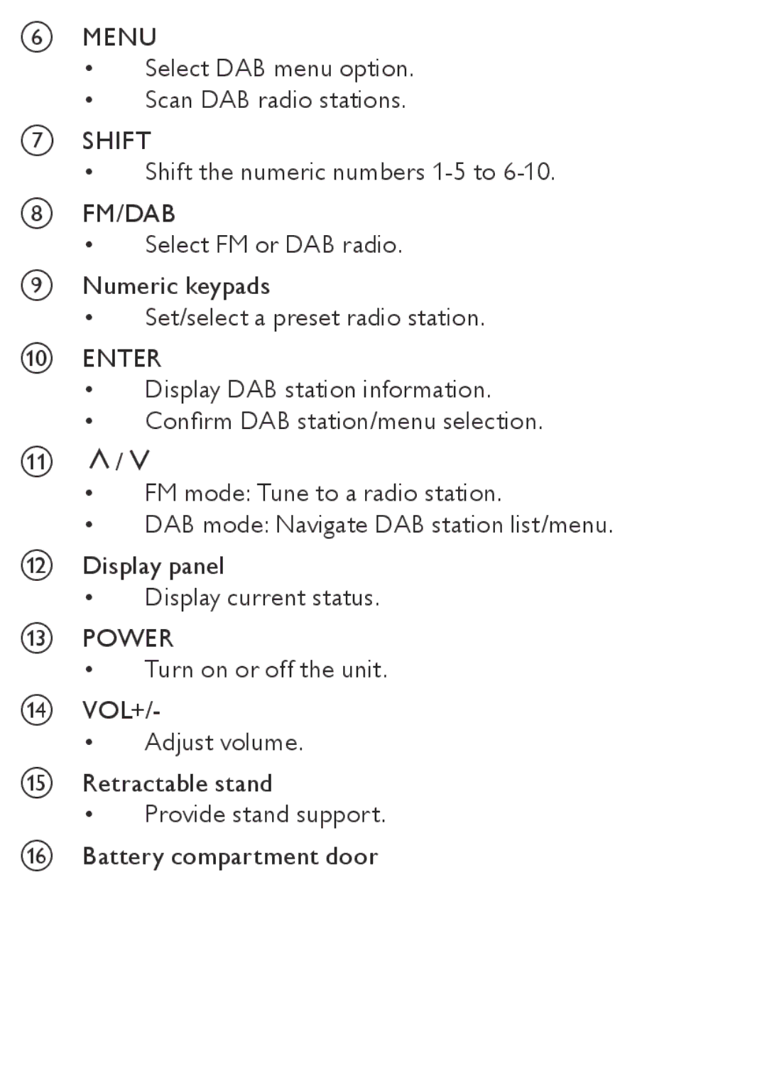 Philips AE4800 user manual Menu 