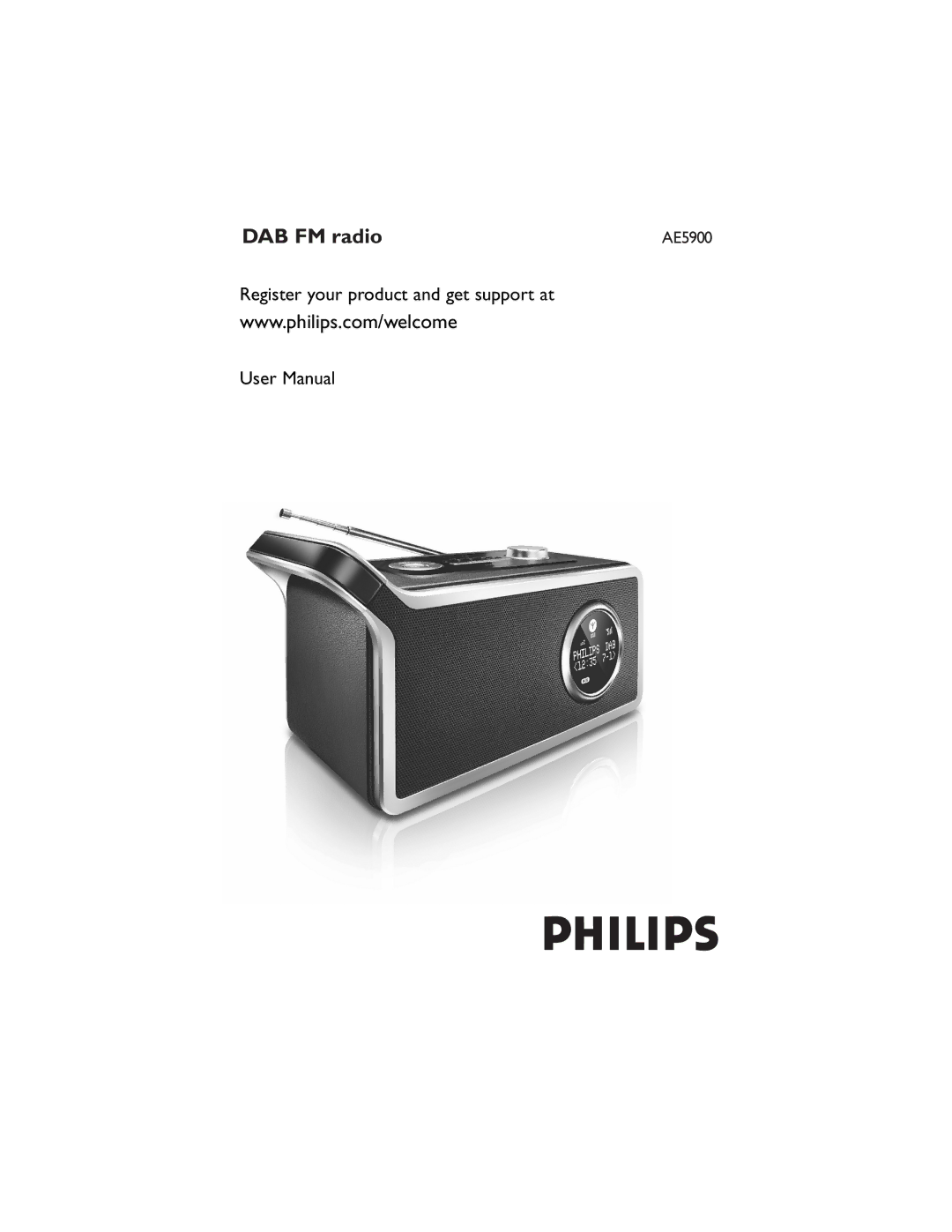 Philips AE5900 user manual DAB FM radio 