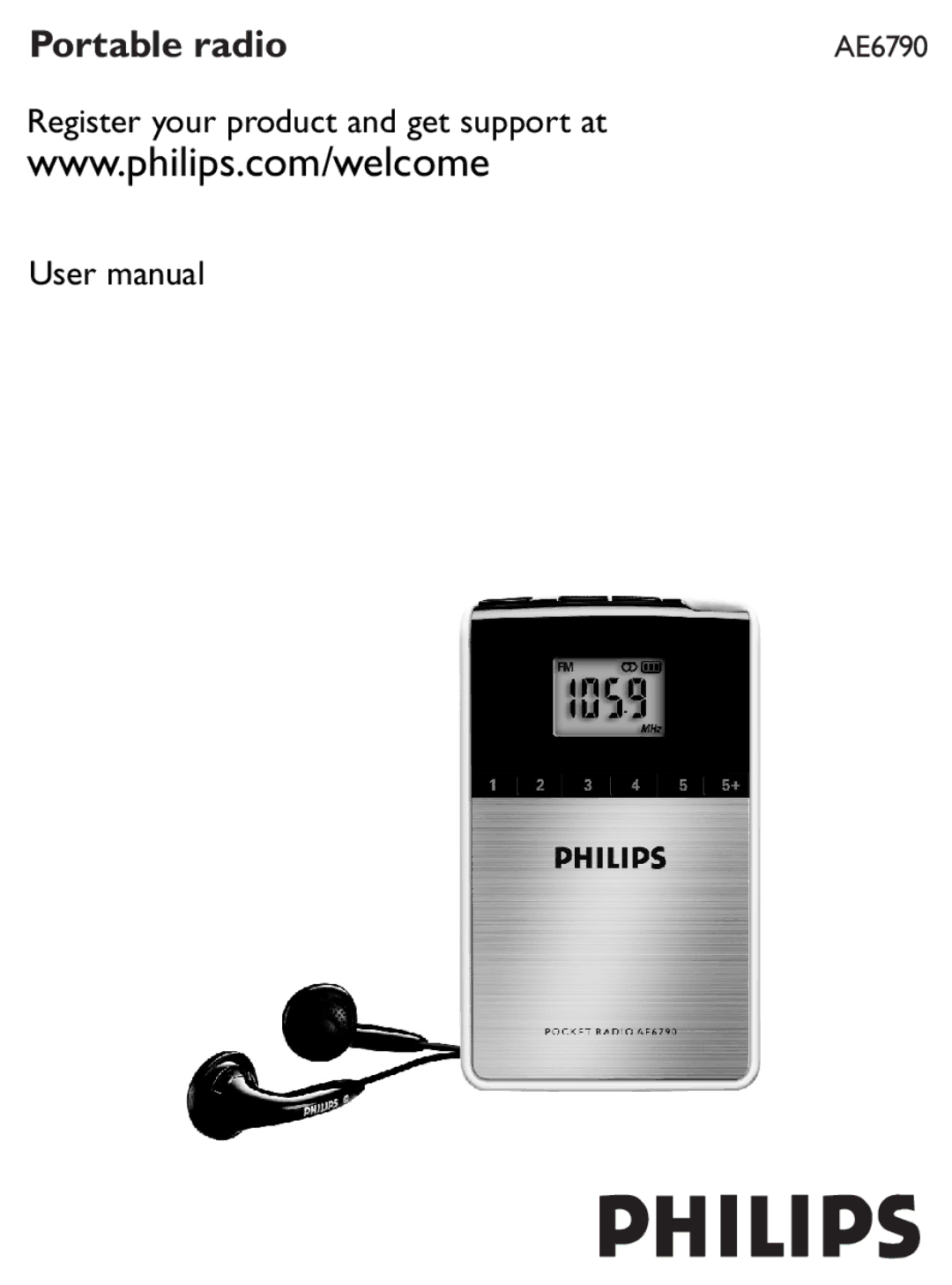 Philips AE6790 user manual Portable radio 