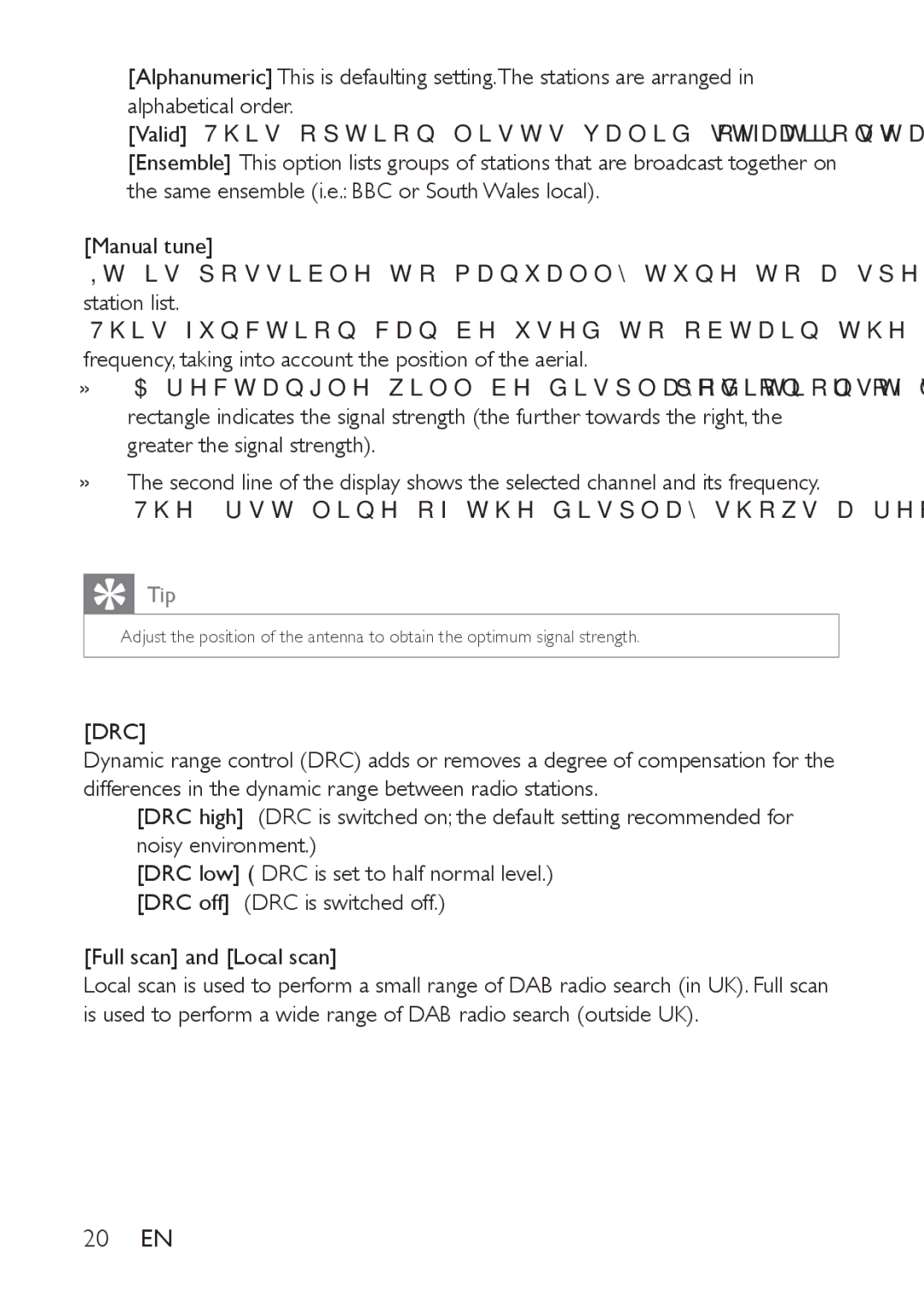 Philips AE9011 user manual 20 EN 