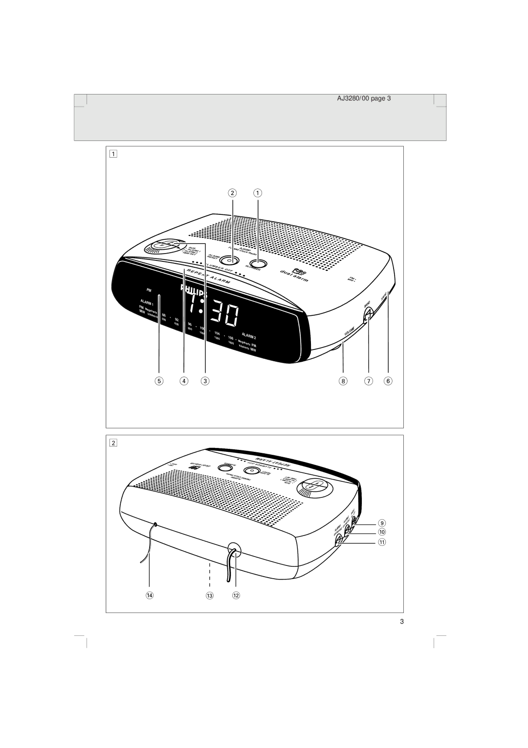 Philips AJ 3280 manual # @ 