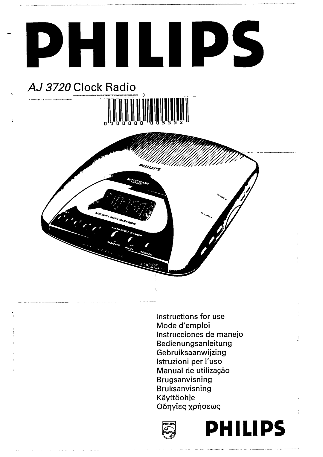 Philips AJ 3720 manual 