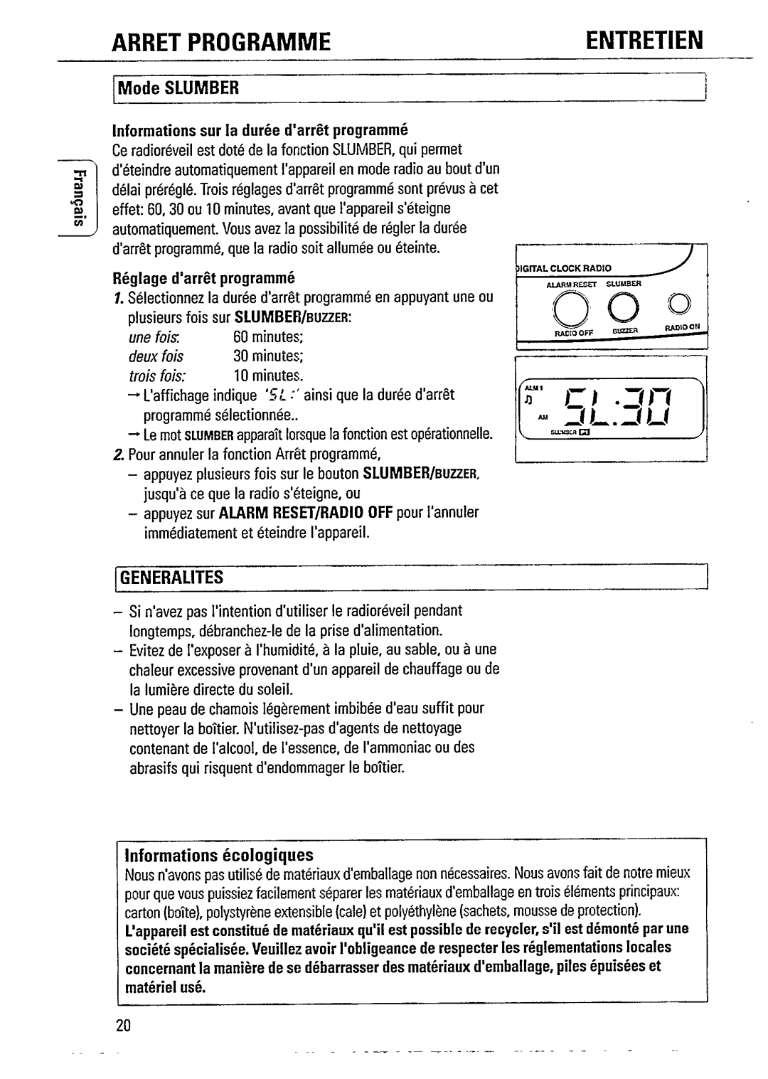 Philips AJ 3720SR/00, AJ 3720/00 manual 