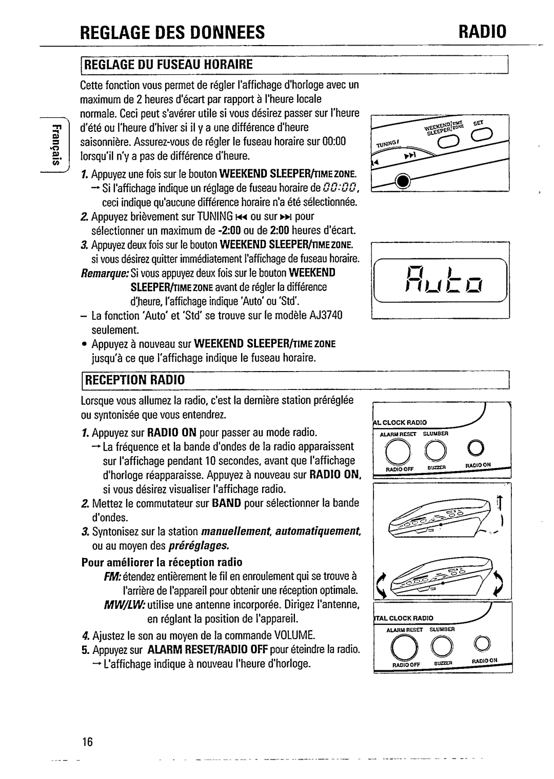 Philips AJ 3720/00, AJ 3720SR/00 manual 