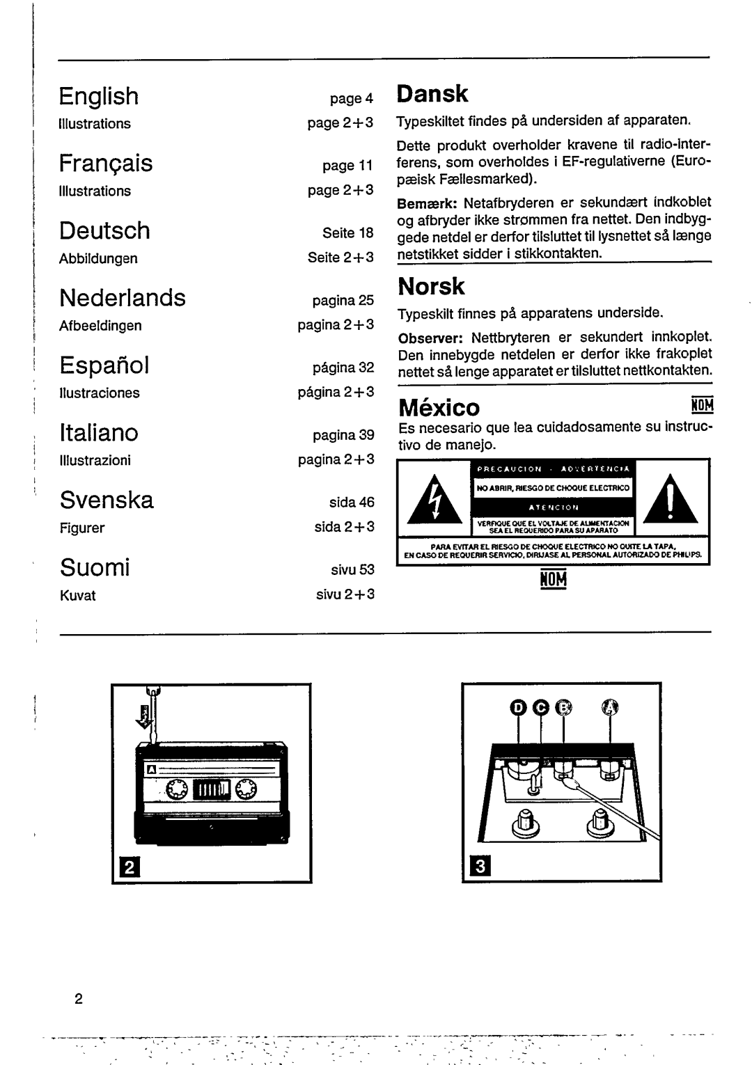 Philips AJ 3802, AJ 3800 manual 