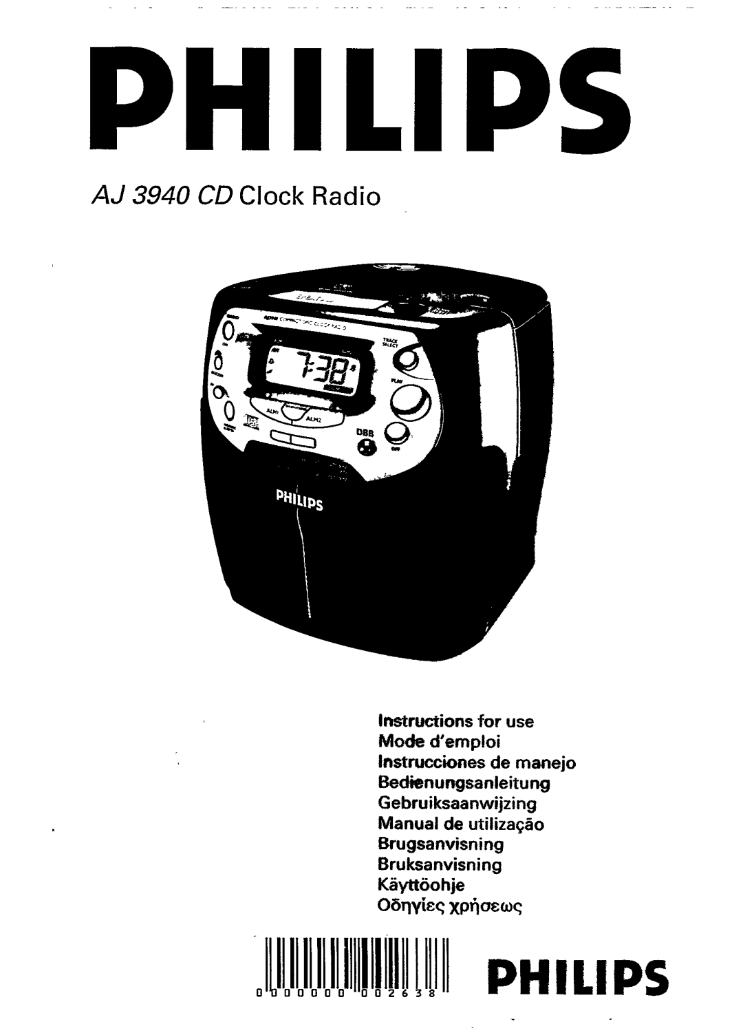 Philips AJ 3940/05 manual 