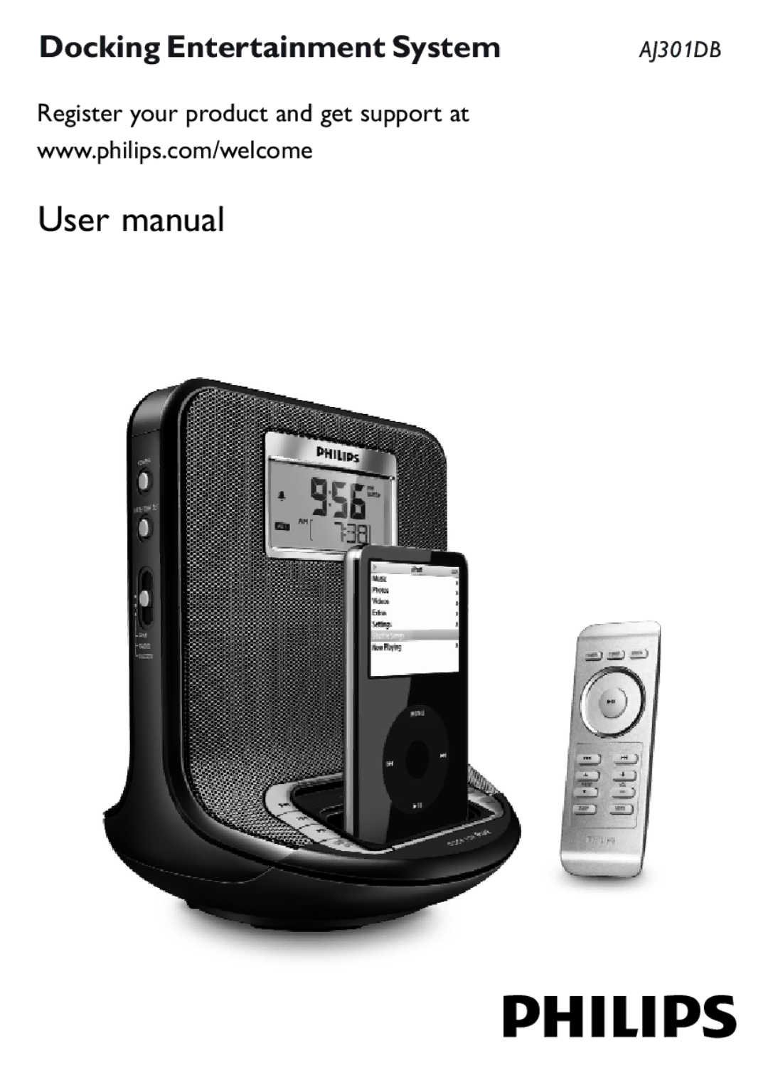 Philips AJ301DB/79 user manual Register your product and get support at 