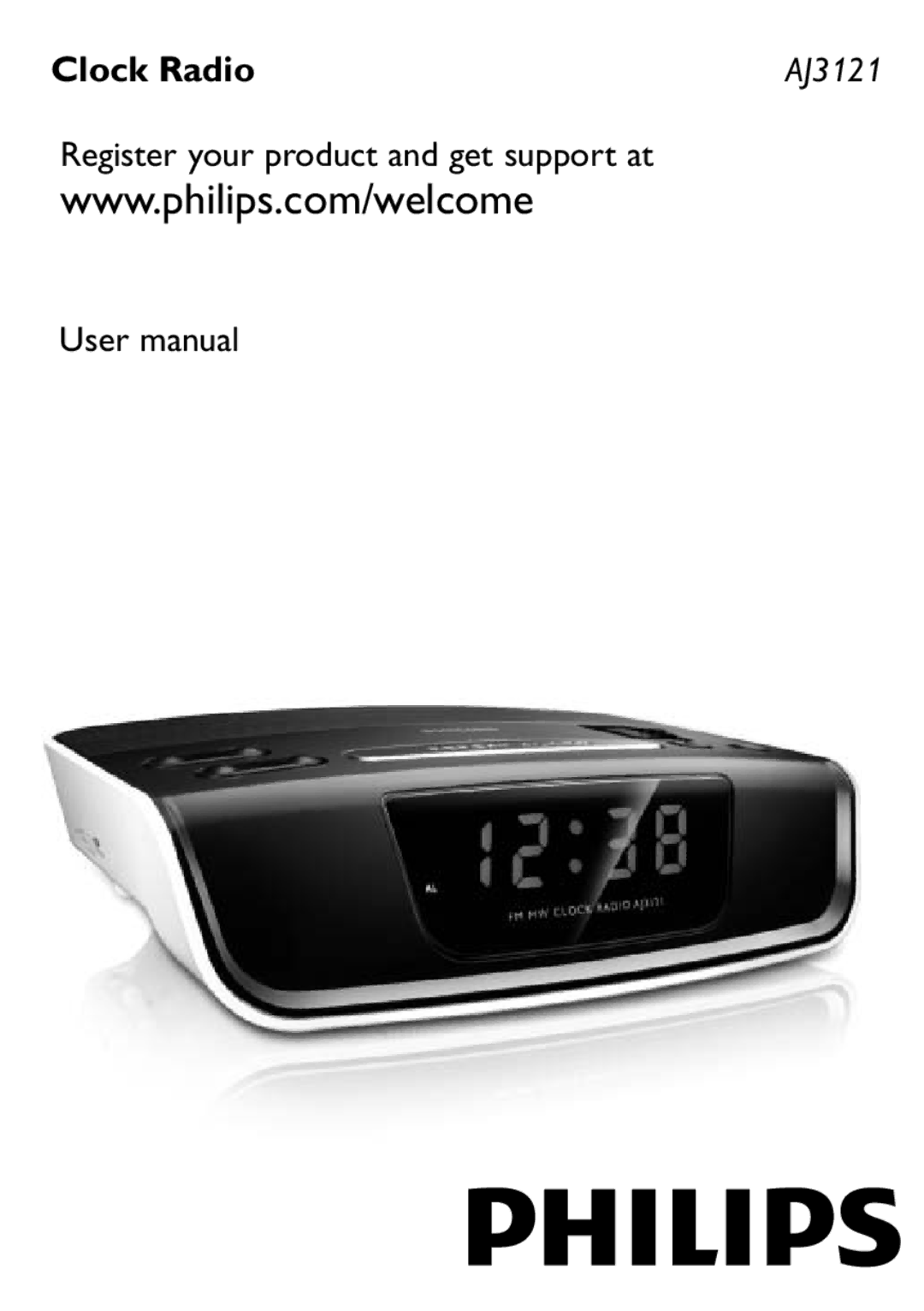 Philips AJ3121/79 user manual Clock Radio 