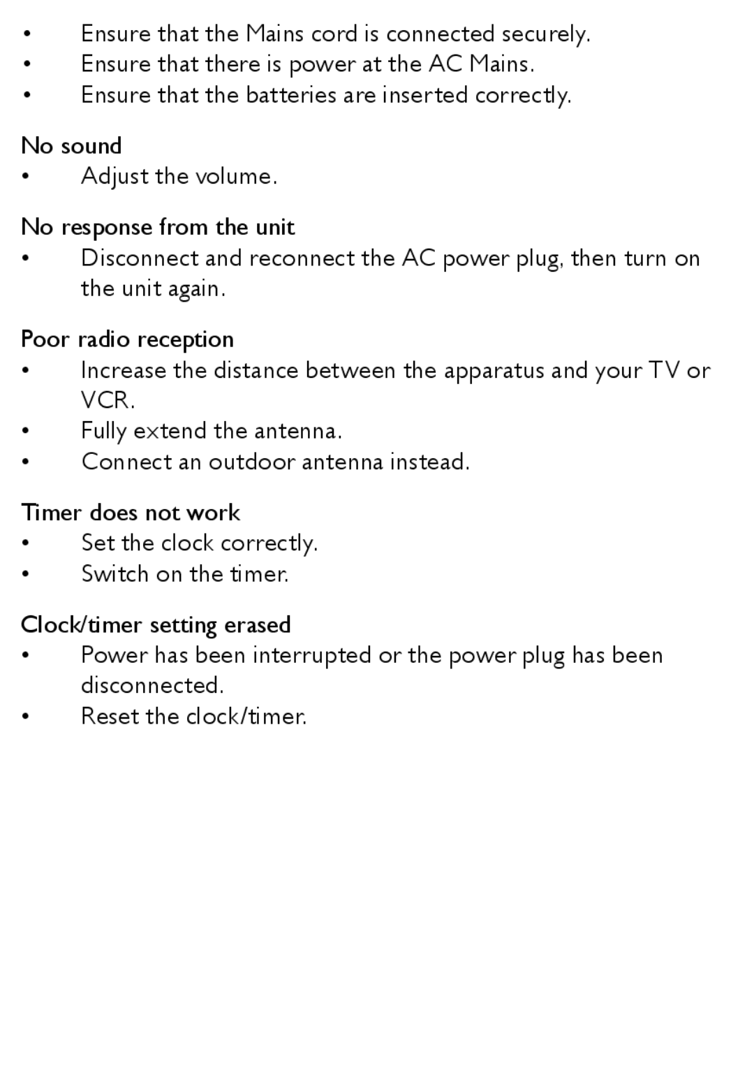 Philips AJ3138/12 user manual 