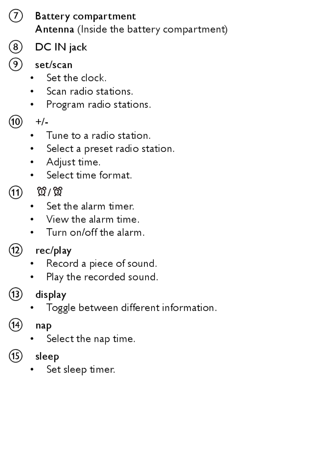 Philips AJ3138/12 user manual 