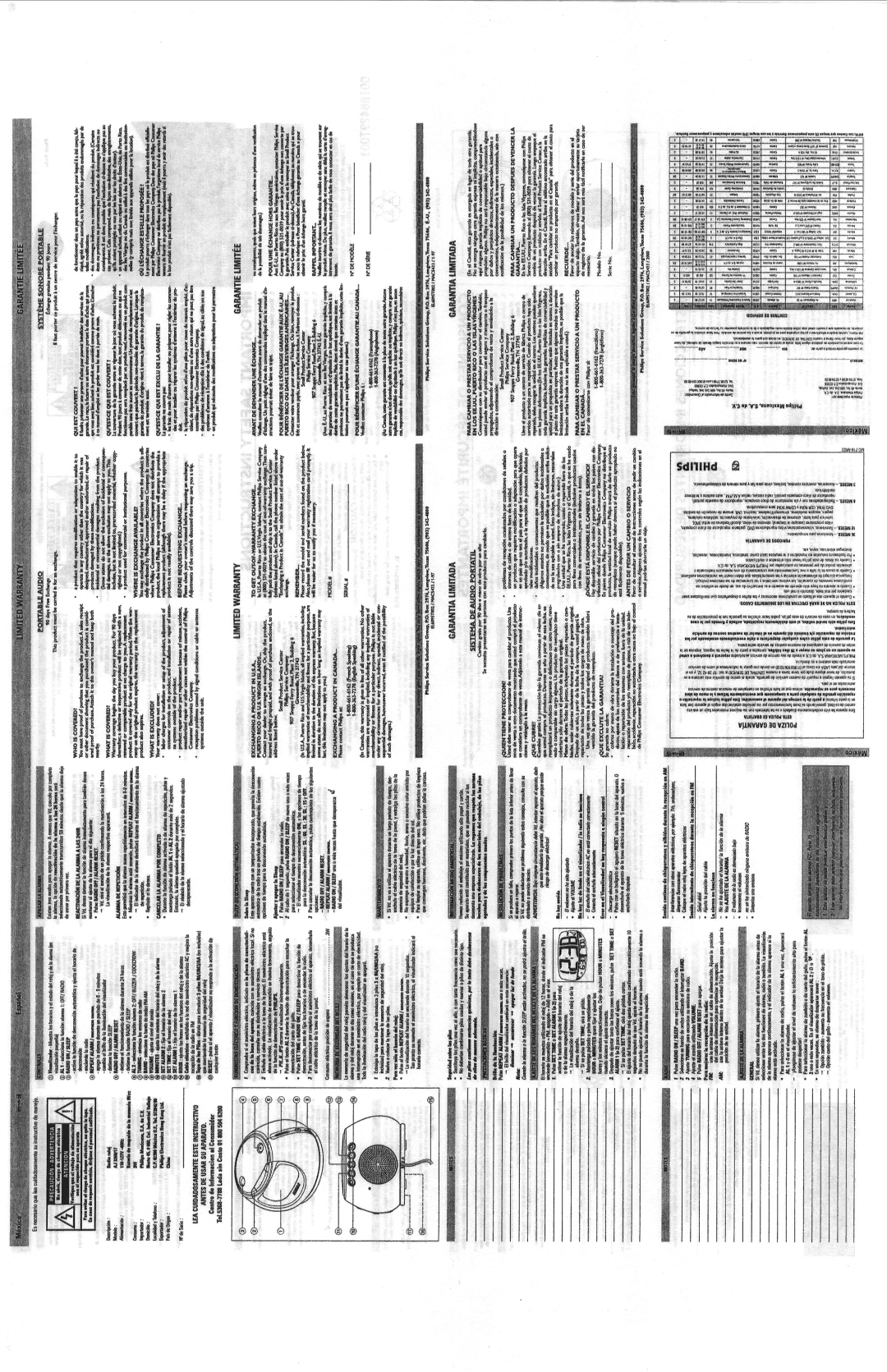 Philips AJ3260/17 manual 