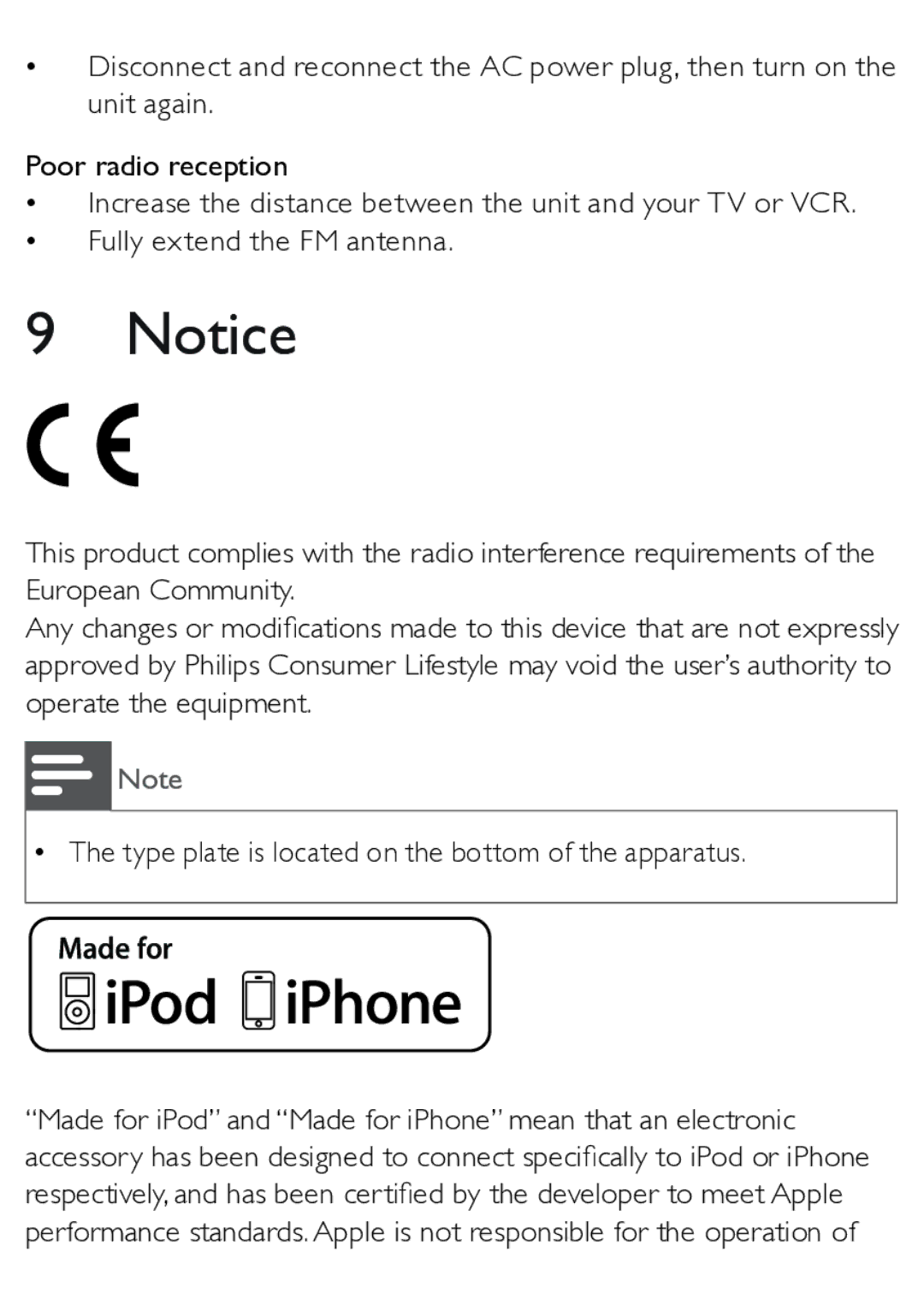 Philips AJ3270D user manual 