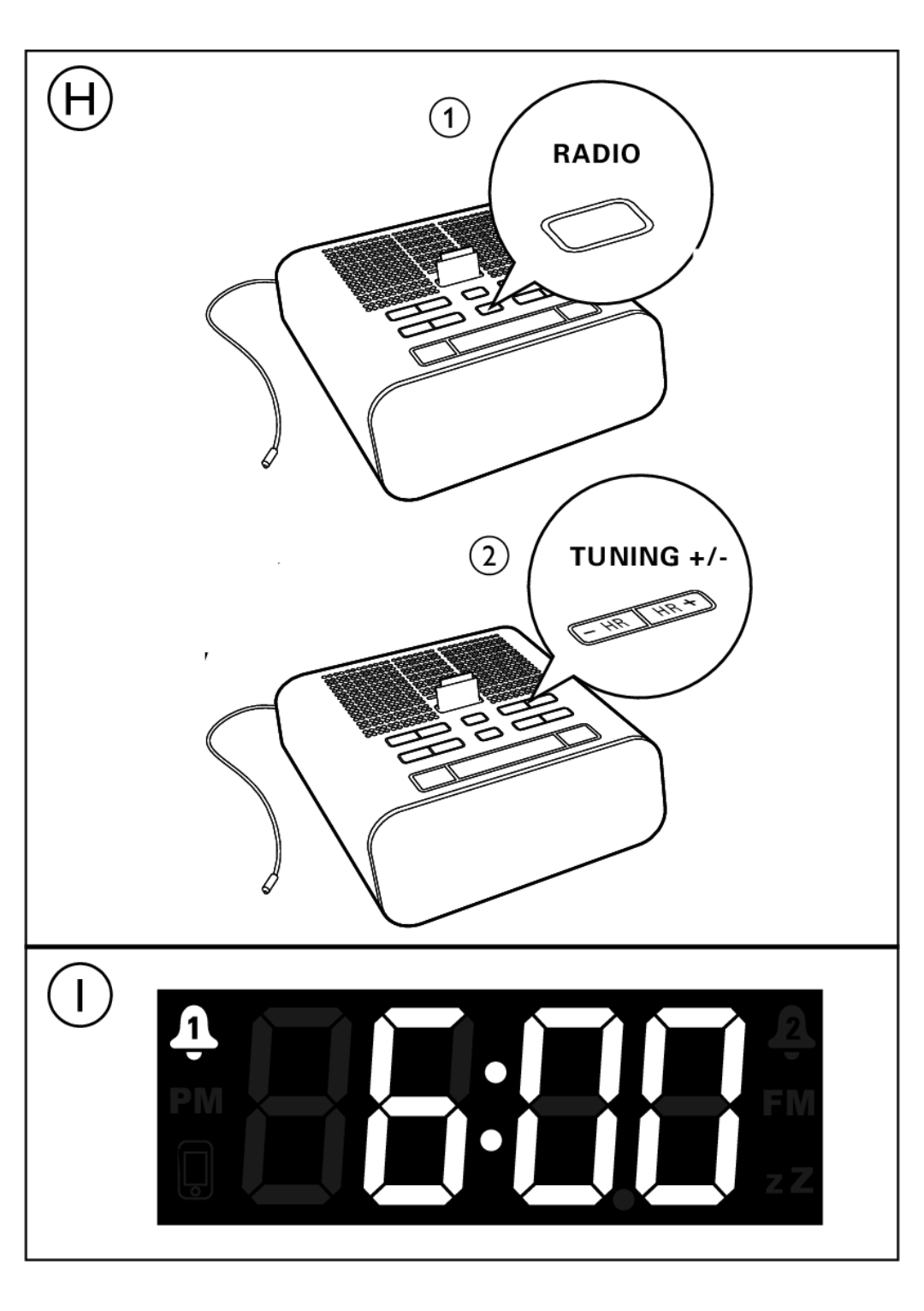 Philips AJ3270D user manual Pm Fm 