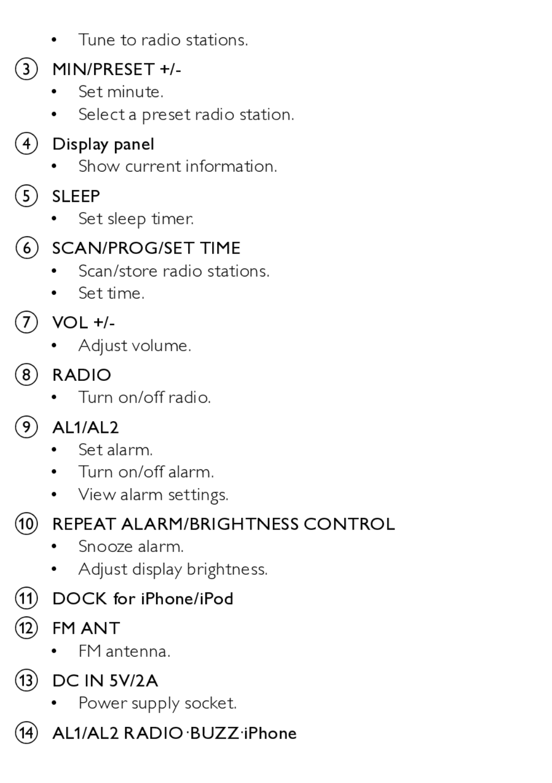 Philips AJ3270D user manual 