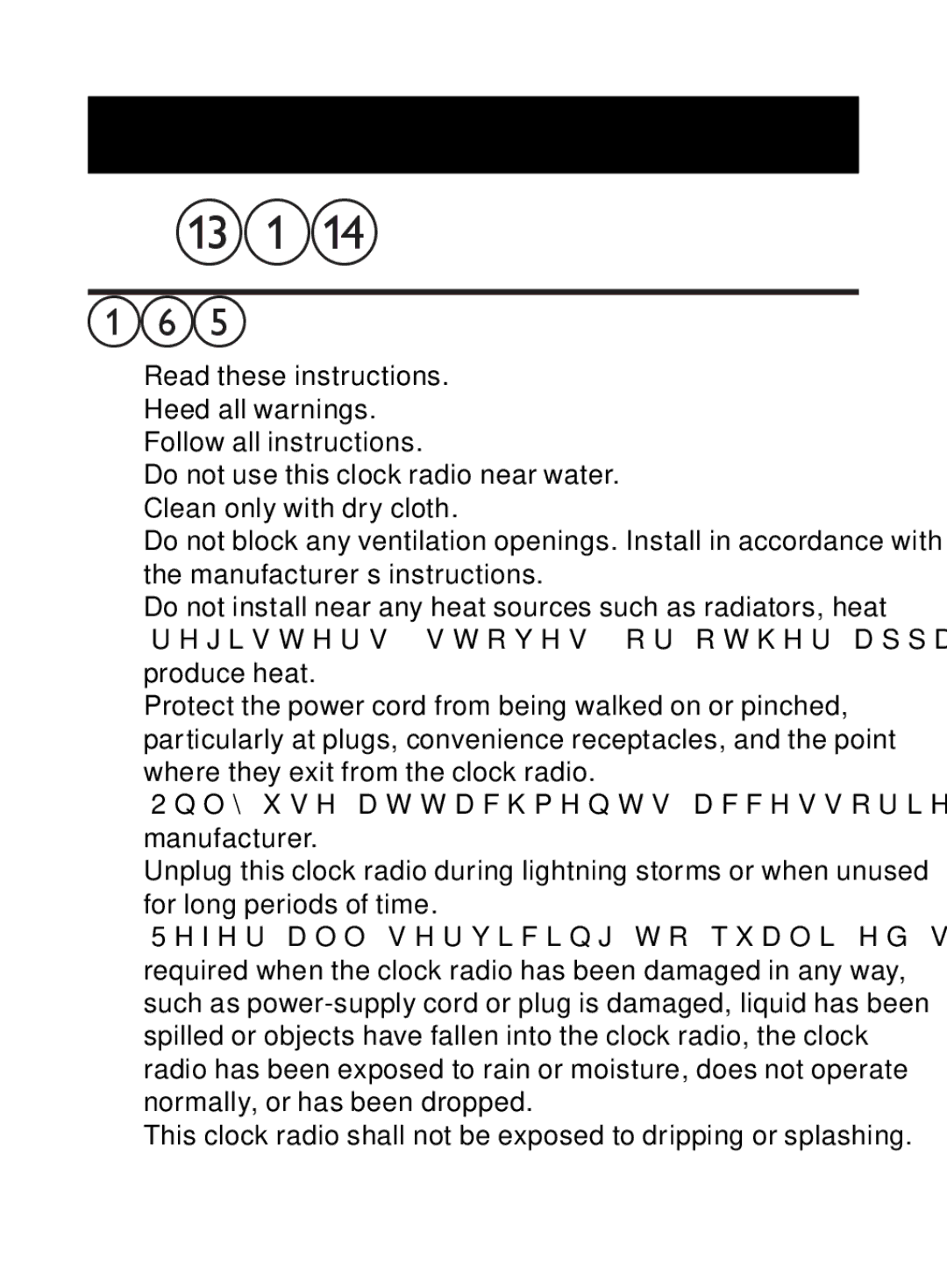 Philips AJ3500 user manual Safety 