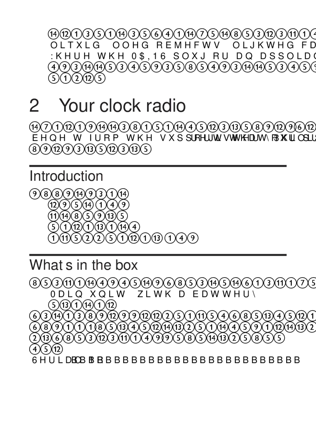 Philips AJ3500 user manual Your clock radio, Introduction, What’s in the box 