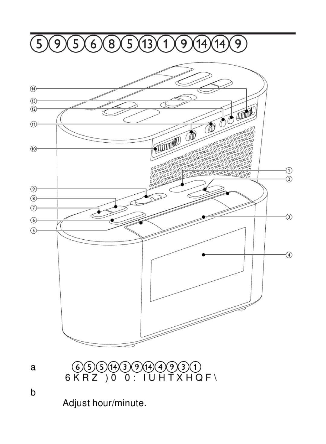 Philips AJ3500 user manual Overview of the main unit 