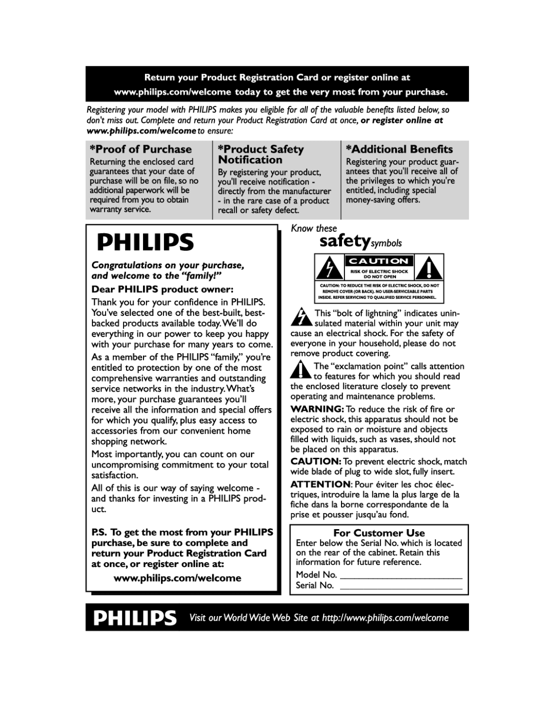 Philips AJ3540/37B manual 