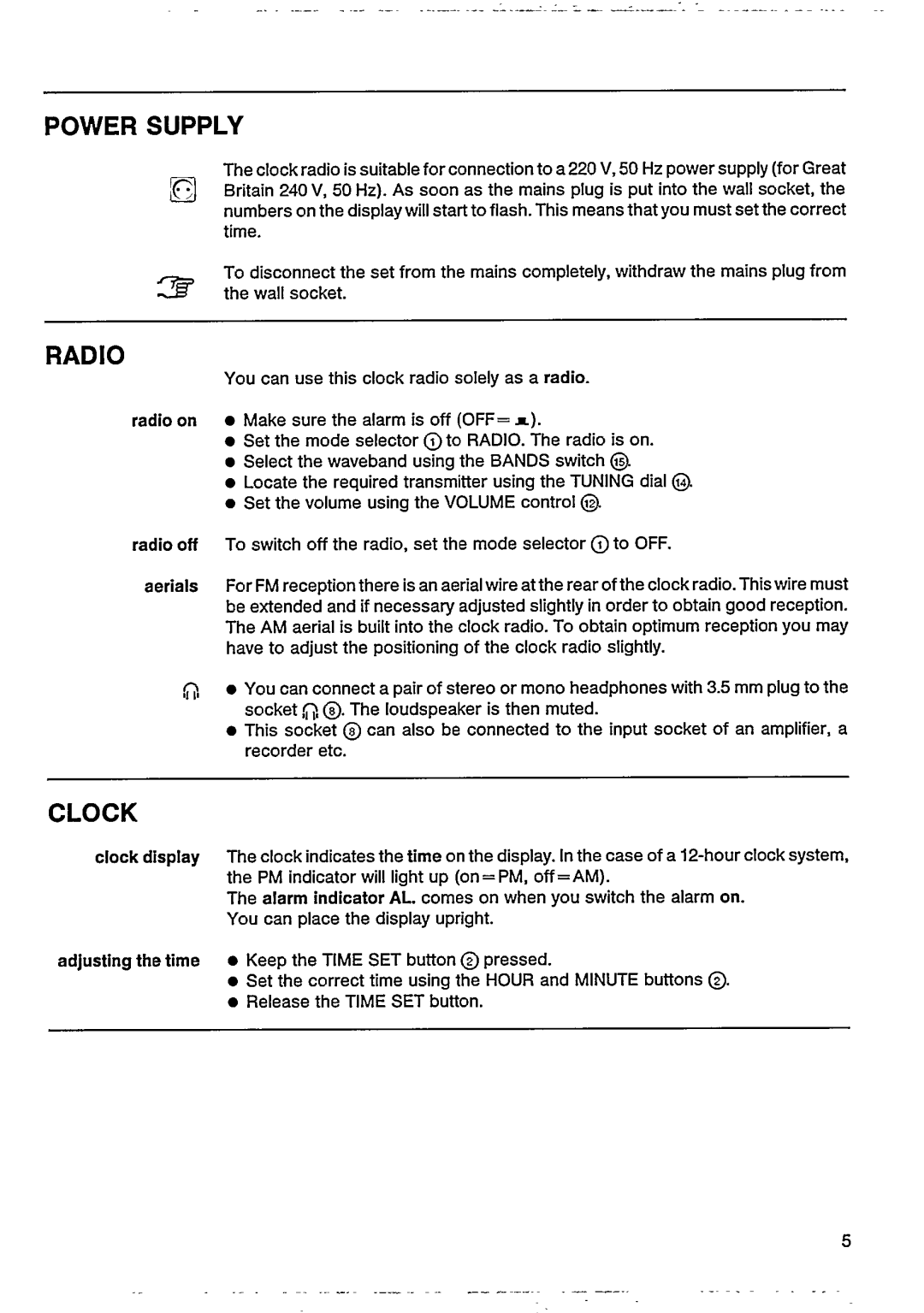 Philips AJ3802/05 manual 