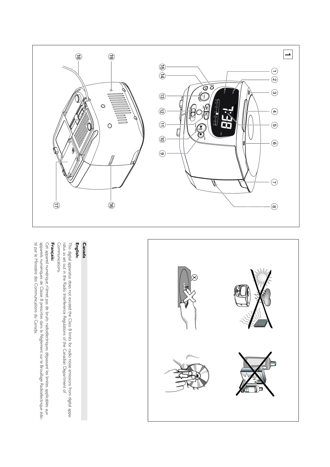 Philips AJ3910 owner manual English Canada 