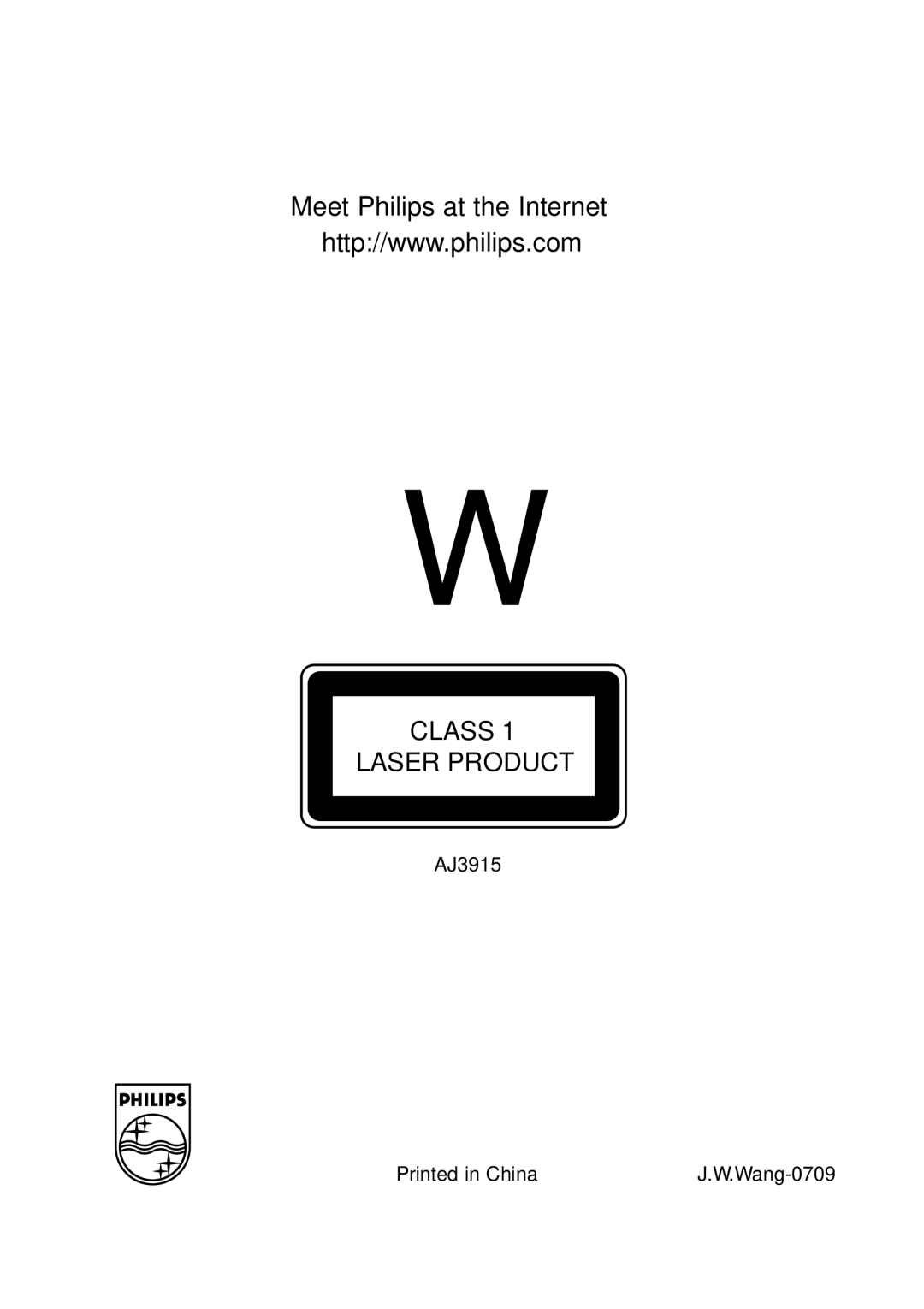 Philips AJ3915CD user manual Meet Philips at the Internet 