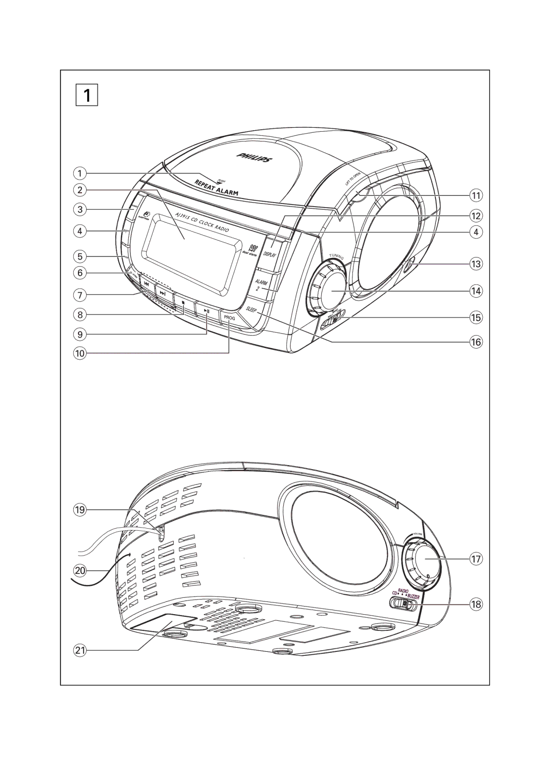 Philips AJ3915CD user manual 