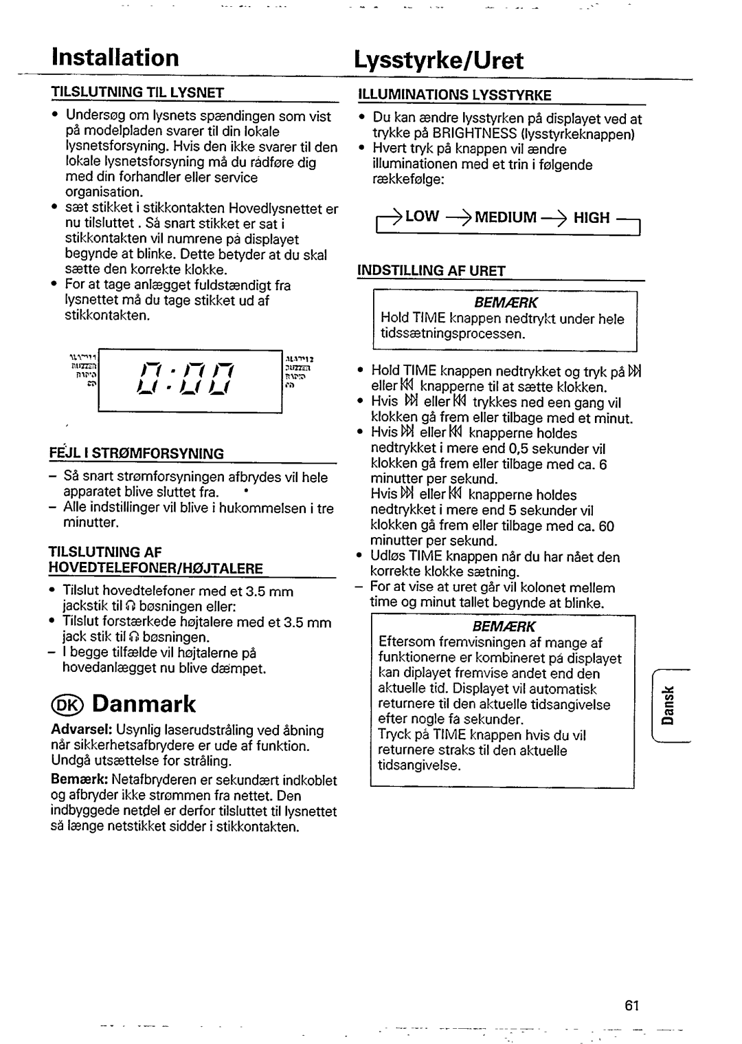 Philips AJ3920 manual 