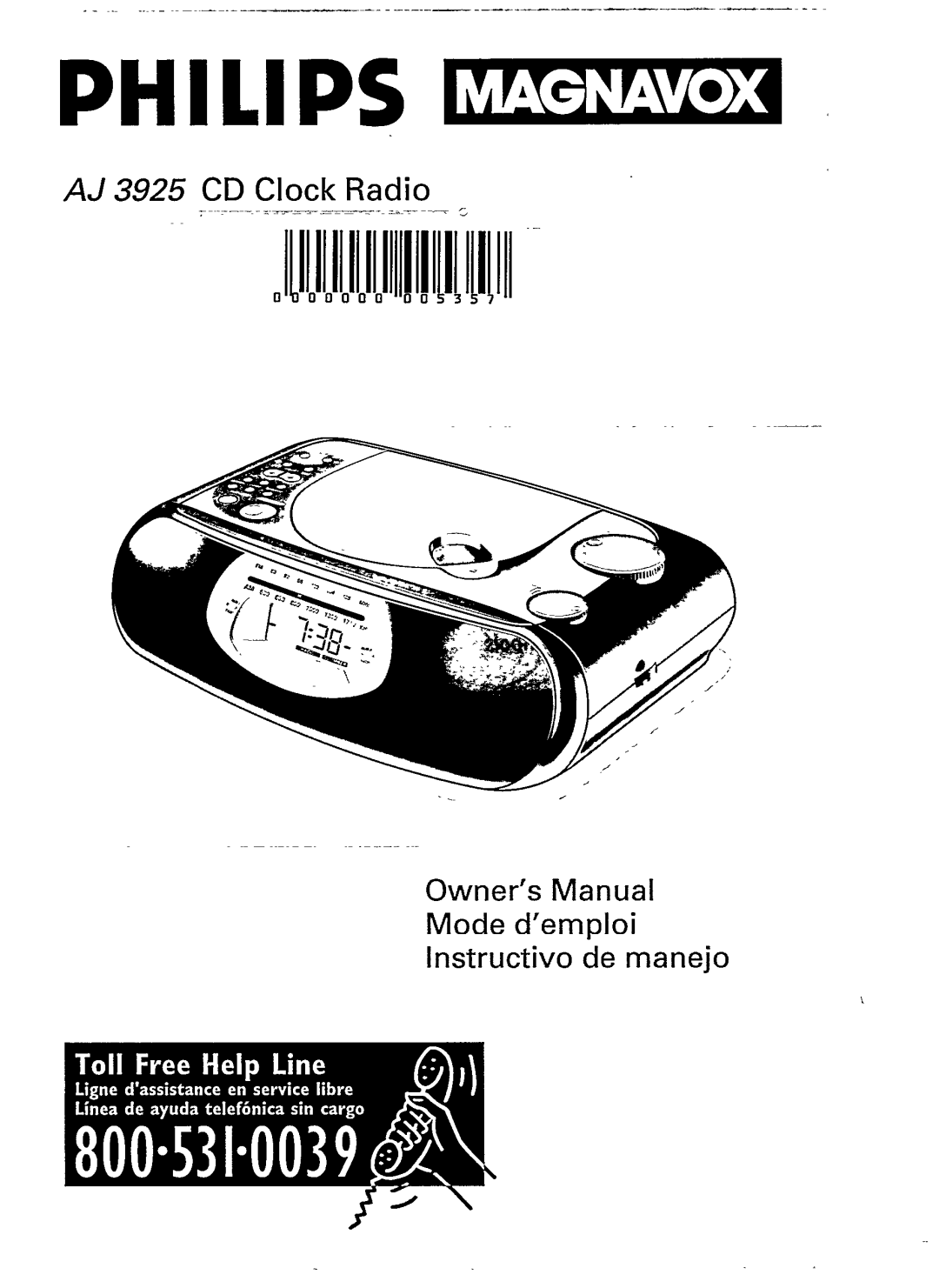 Philips AJ3925 manual 