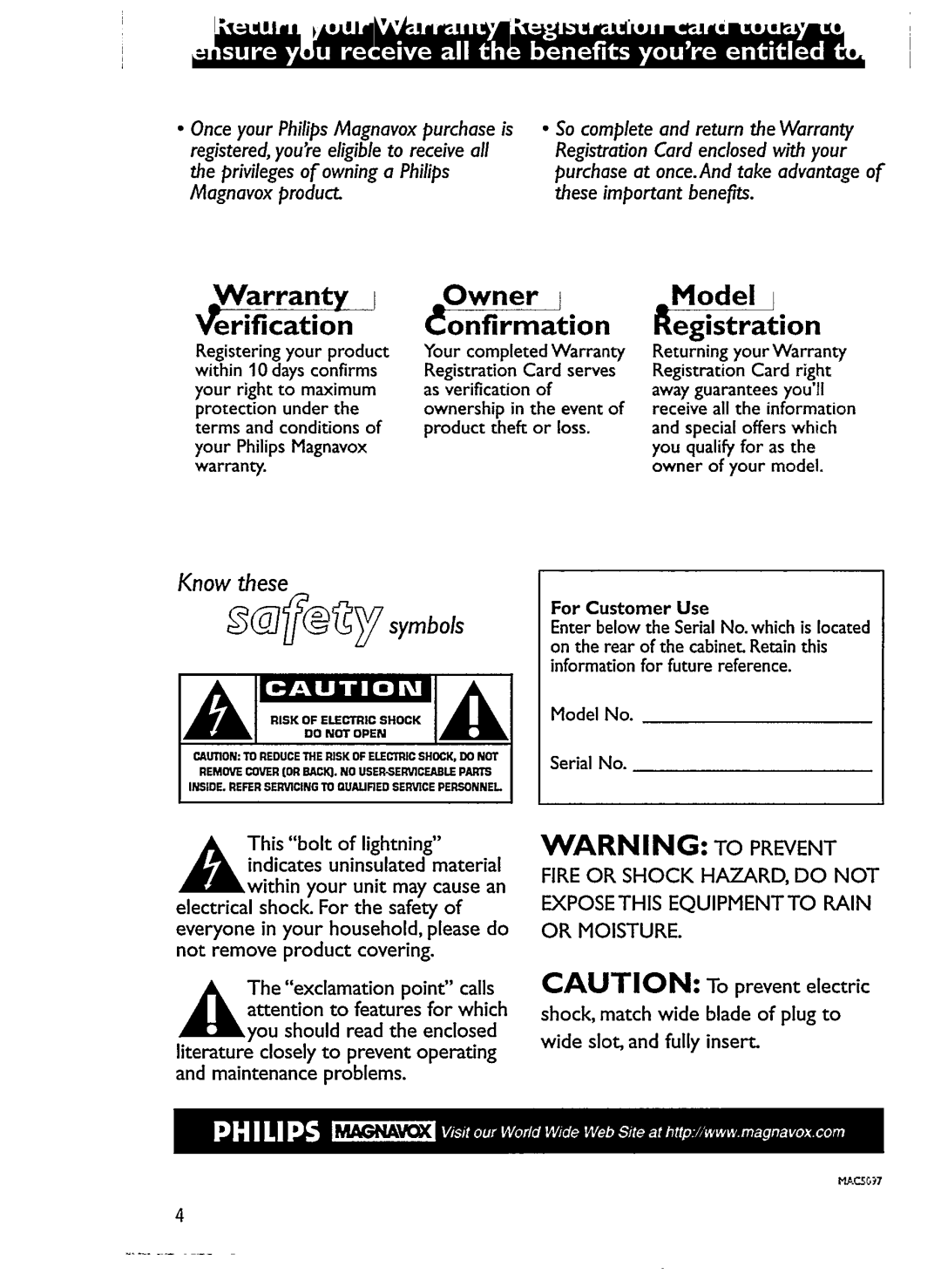 Philips AJ3925 manual 