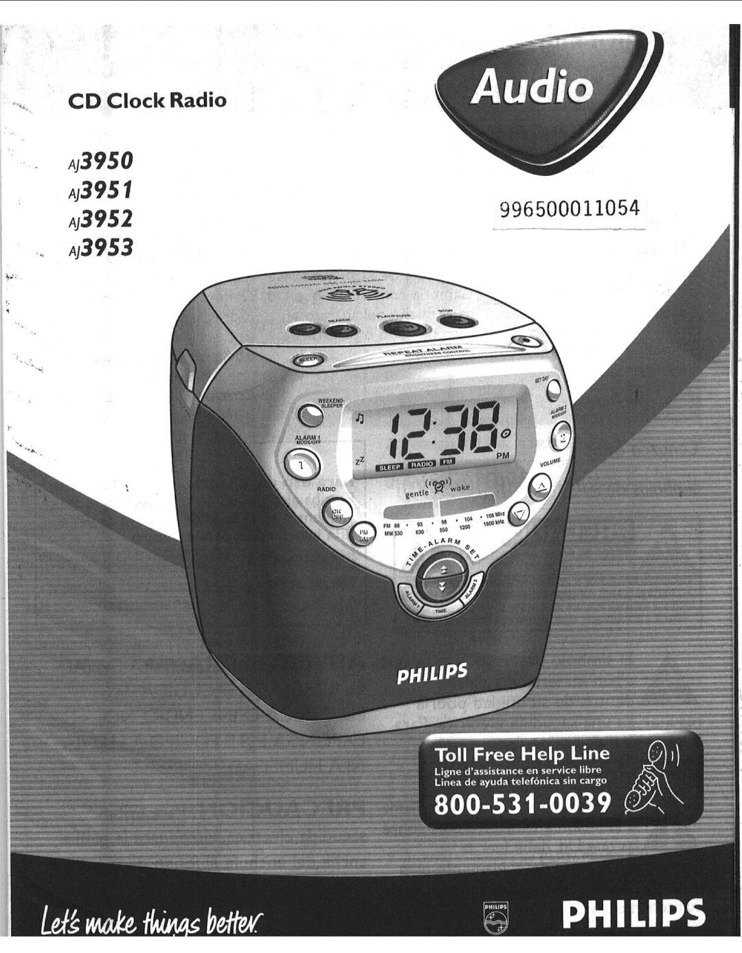 Philips AJ3953 manual 