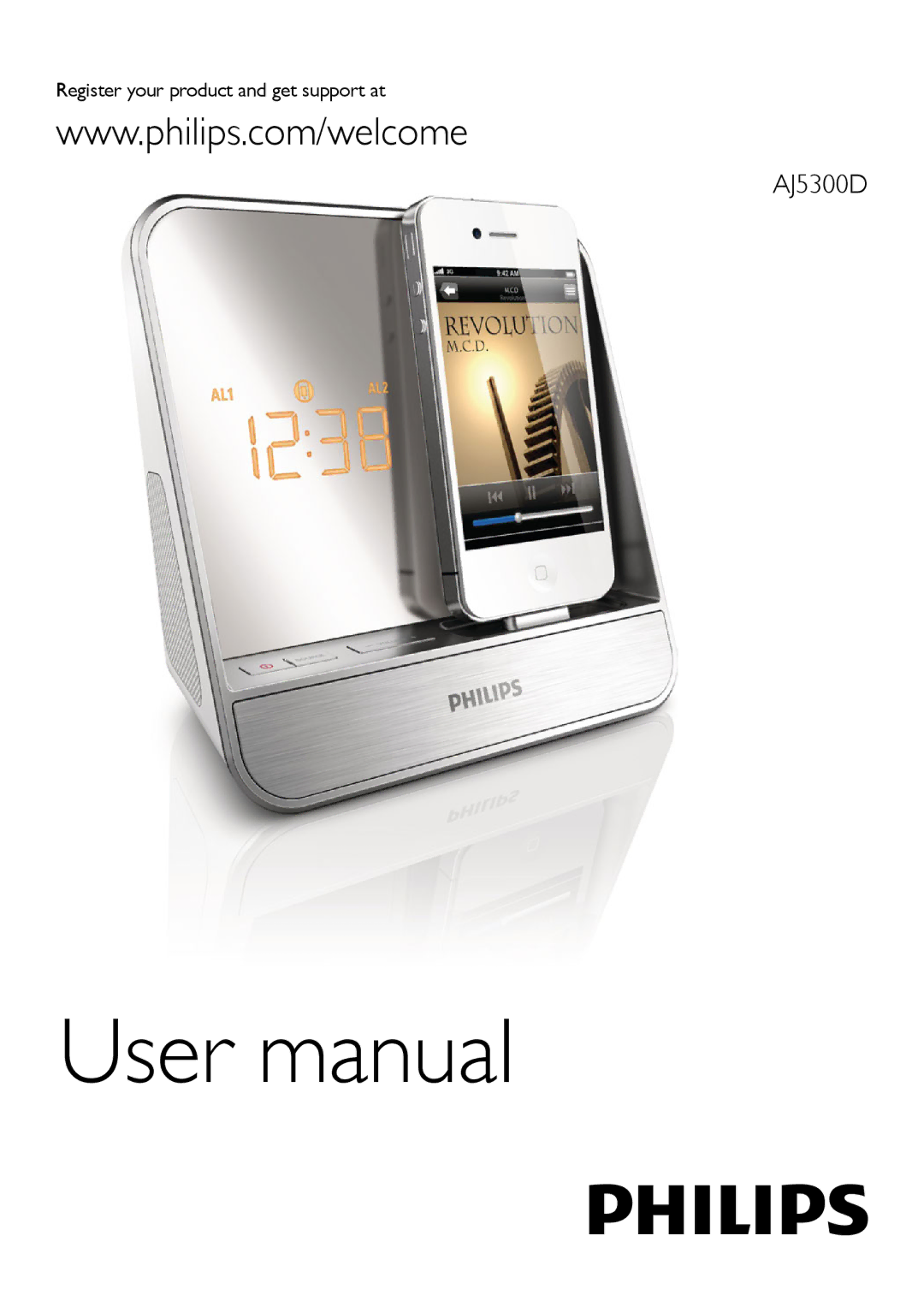 Philips AJ5300D user manual Register your product and get support at 