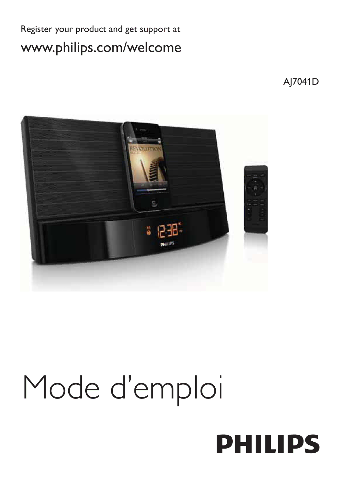 Philips AJ7041D manual Mode d’emploi 