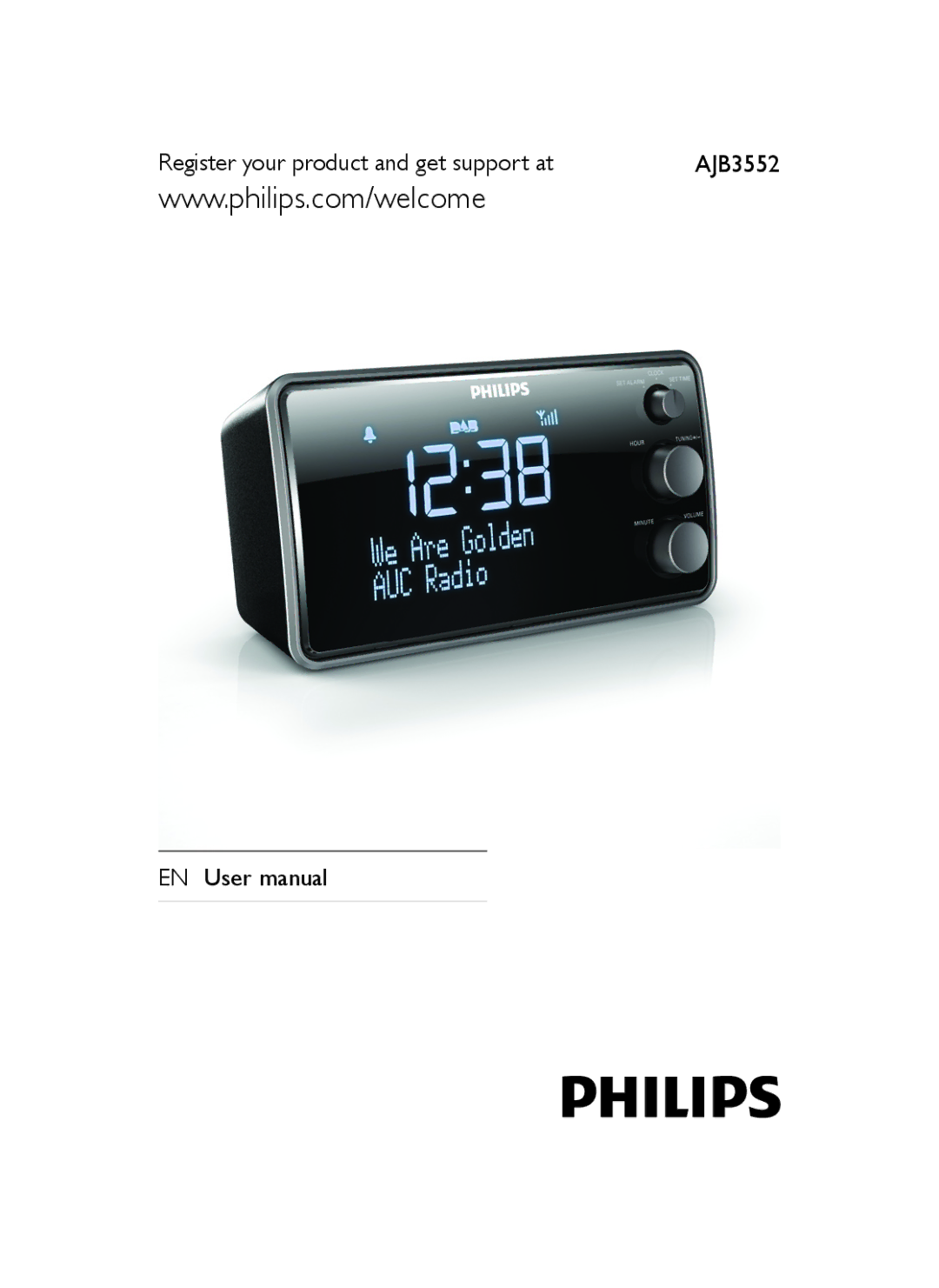 Philips AJB3552/05 user manual Register your product and get support at 