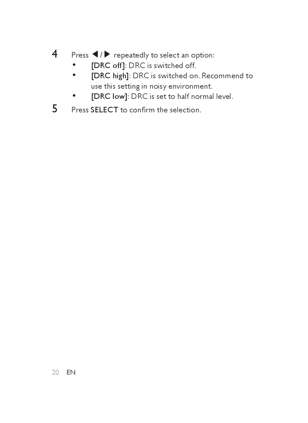 Philips AJB3552/05 user manual 20 EN 