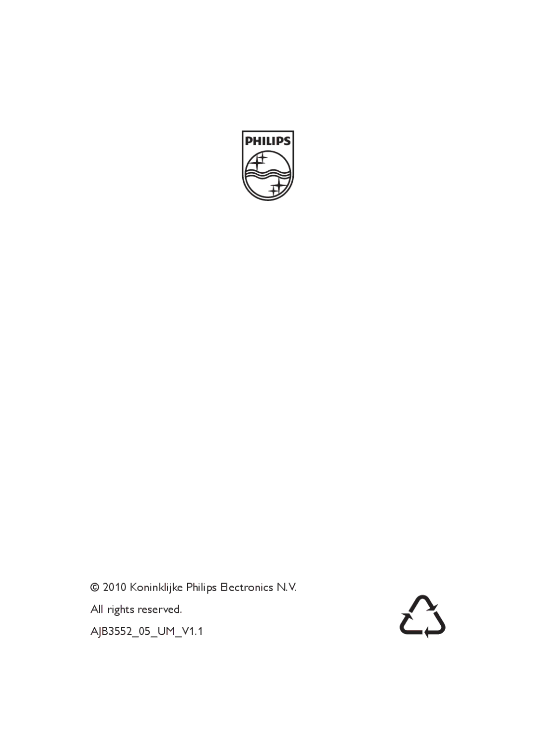 Philips AJB3552/05 user manual 