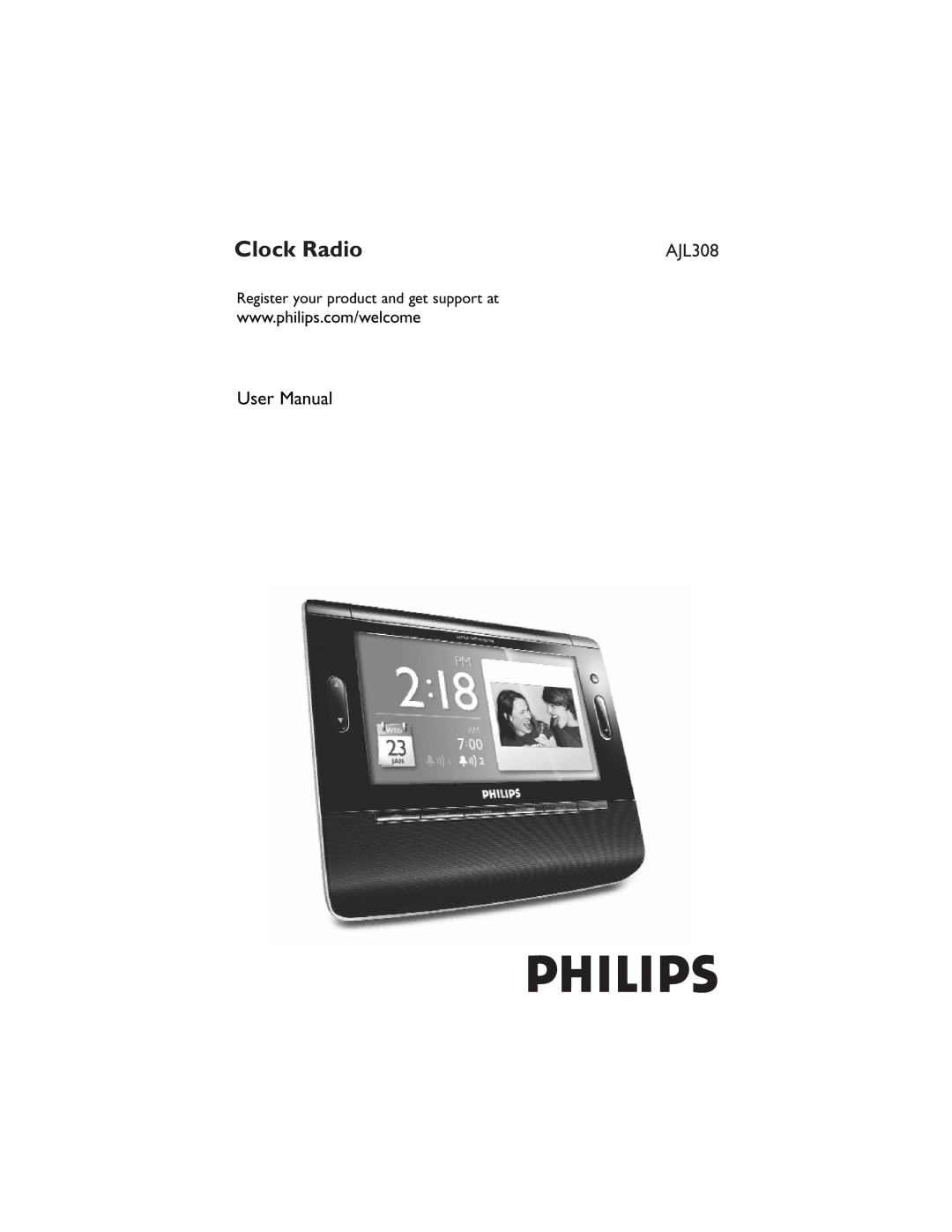 Philips AJL308/78 user manual Clock Radio 