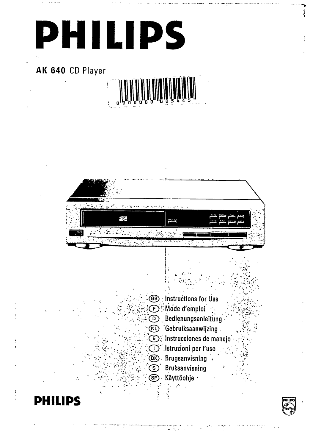 Philips AK 640 manual 